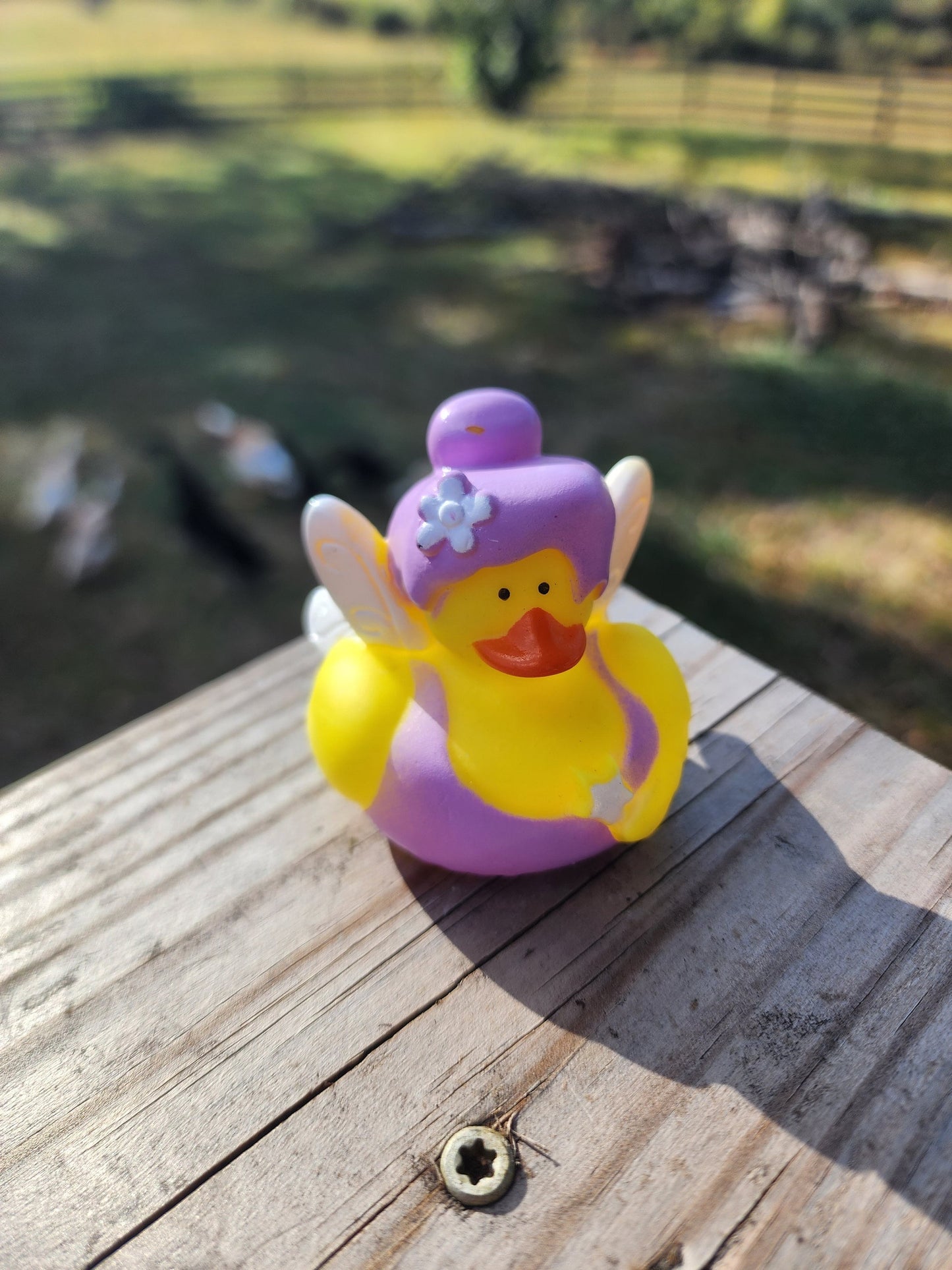 Magic Pixie Fairy Themed Yellow Rubber Ducks Office Desk Toy Gift for Friend Fairy Gift - Purple Fairy Pink Fairy - Individuals or Pack of 2