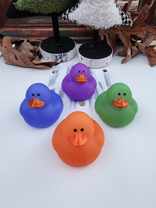 Colorful Color Changing Themed Rubber Duck Ducks - Blue Purple Orange Green - Individuals or Pack of 4