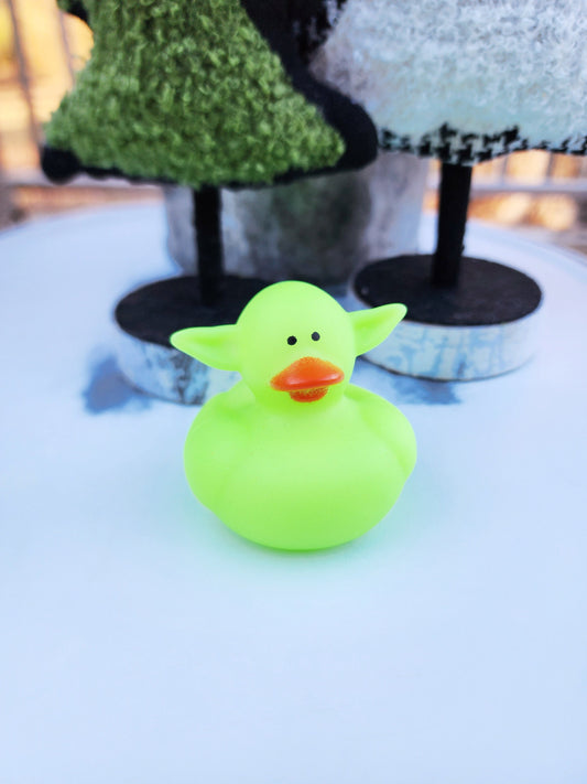 Green Neon Big Ear Bright Themed Rubber Duck Ducks - Individuals or Pack of 3