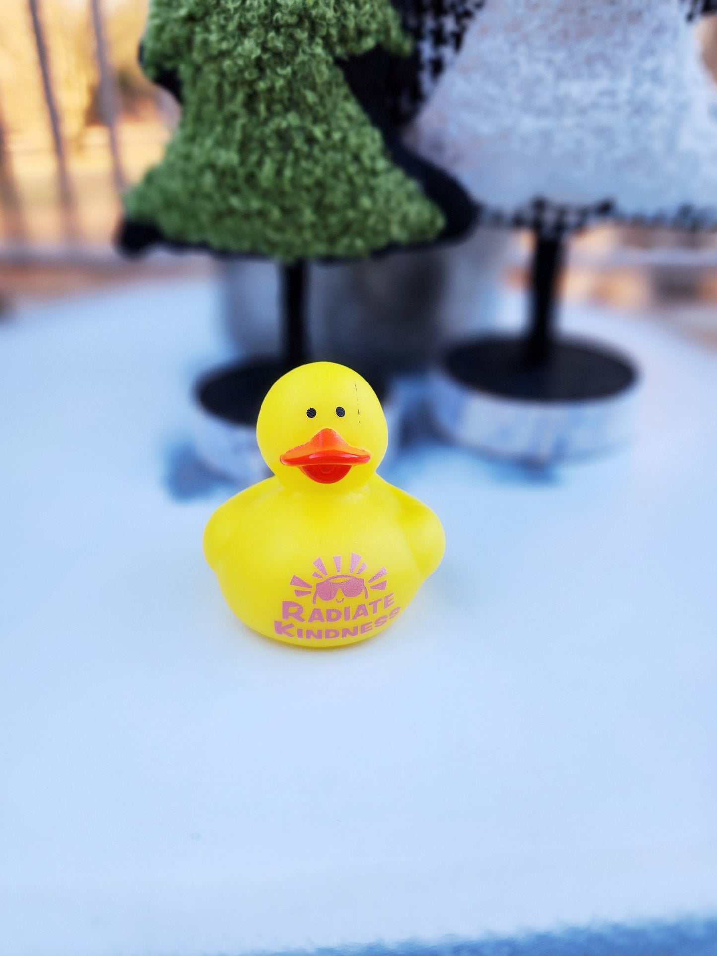 Kind Message Themed Rubber Duck Ducks- Purple Yellow Blue - Individuals or Pack of 3