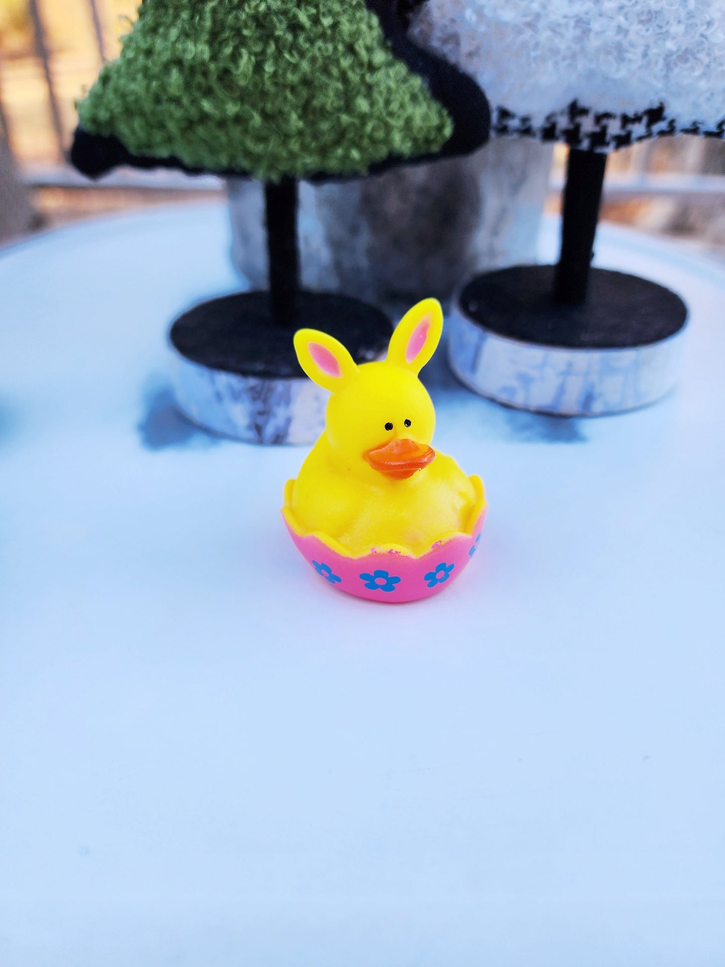 Mini Spring Easter Animal Themed Rubber Duck Ducks - Yellow Purple Blue - Individuals or Pack of 3