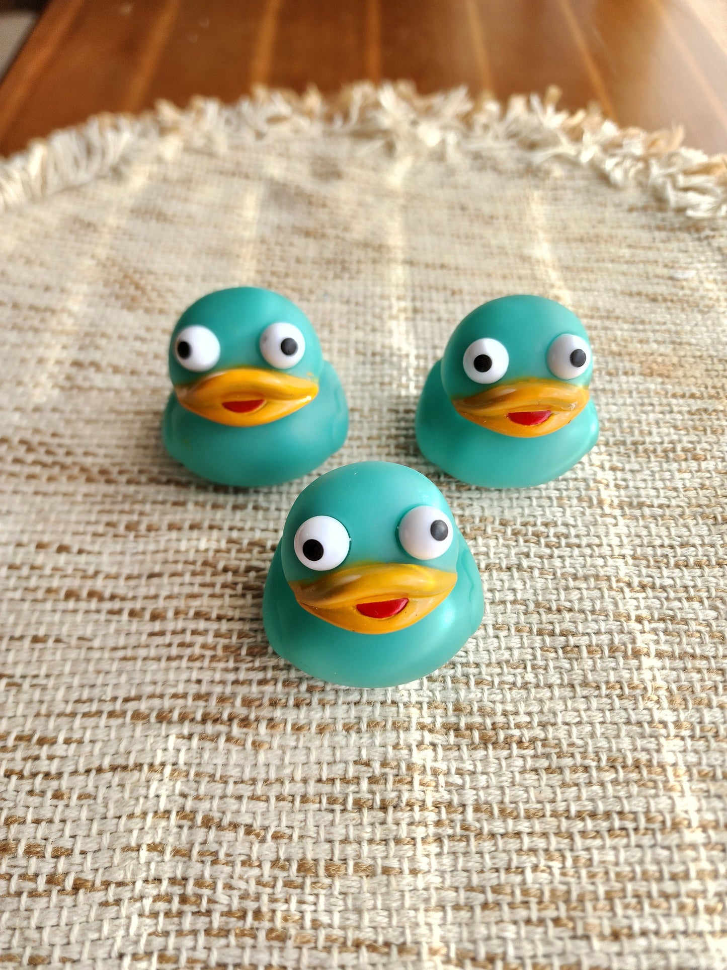 Teal Themed Rubber Duck Ducks - Individuals or Pack of 3