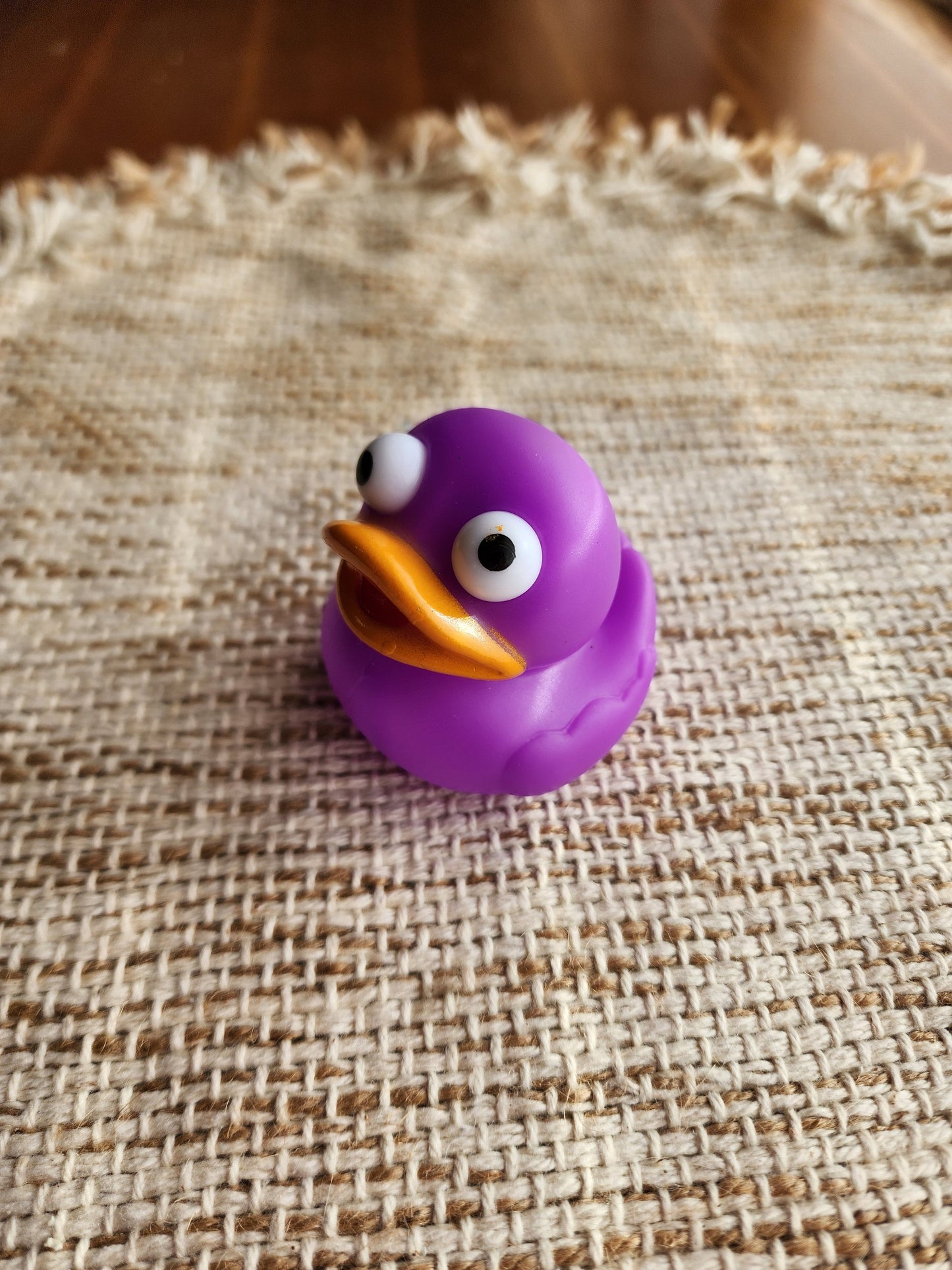 Purple Rubber Duck | Cute Novelty Gift | Bright Colors | Gift for Friend | Office Desk Toy | Individual Item | Pack of 3