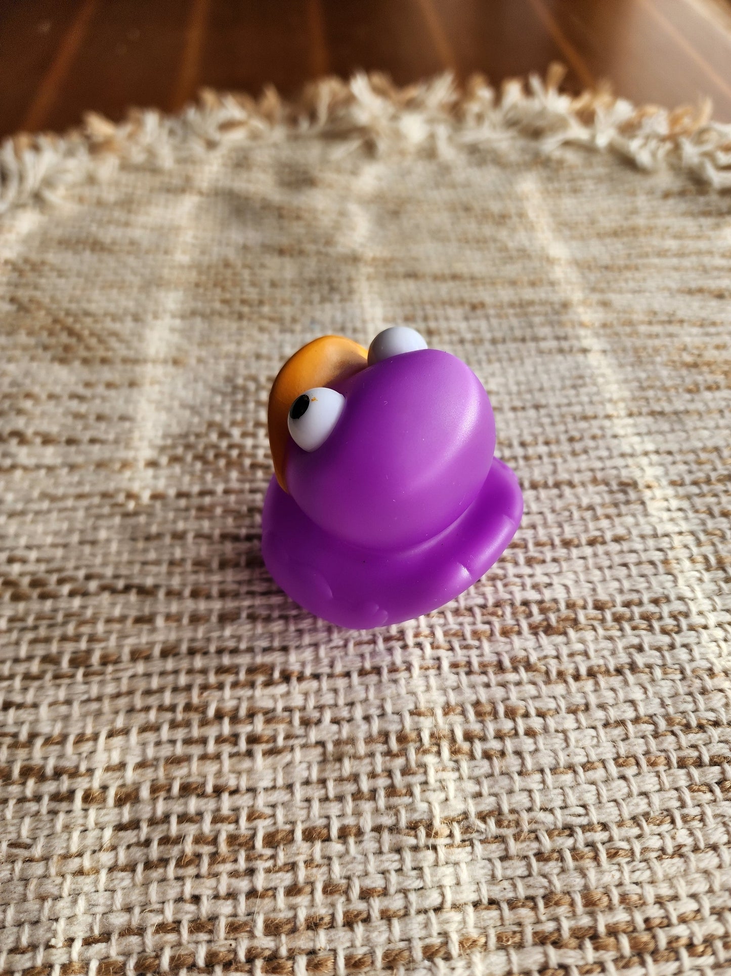 Purple Rubber Duck | Cute Novelty Gift | Bright Colors | Gift for Friend | Office Desk Toy | Individual Item | Pack of 3