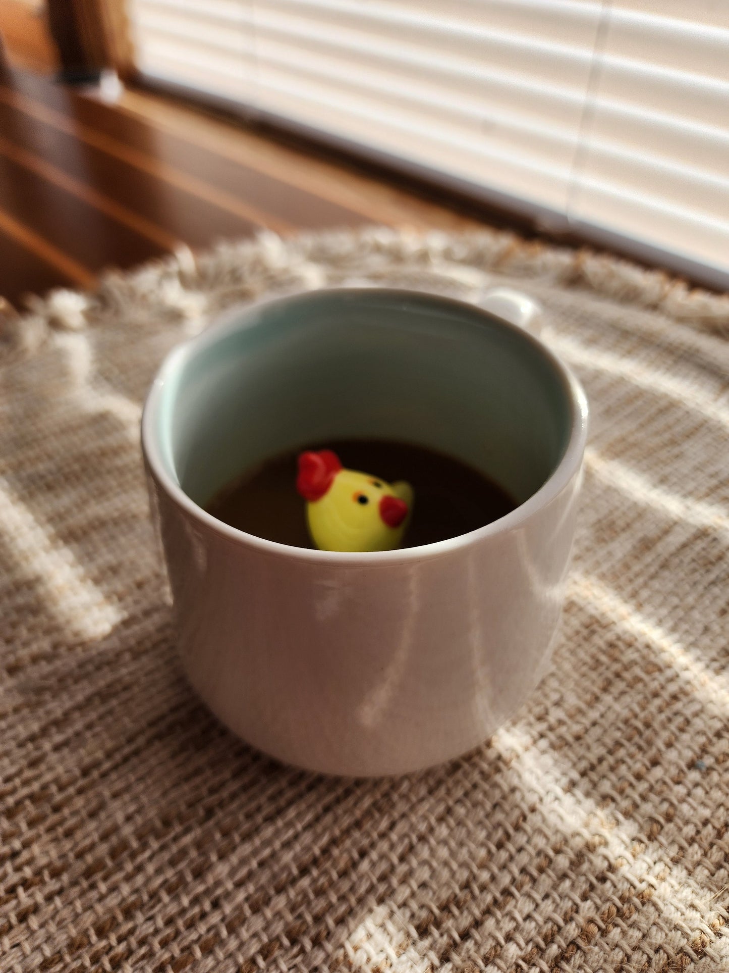 Chick Animal Mug 3D Barn Animal Ceramic Mug Cute Yellow Red Black Chick Chicken Lover Animal Lover Farm Animals