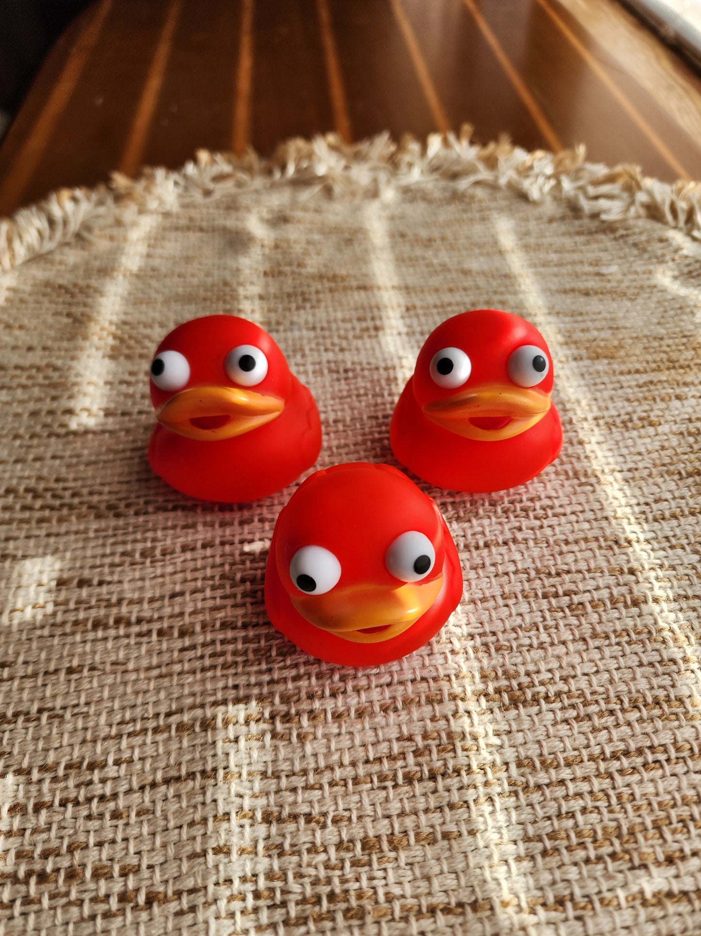 Red Themed Rubber Duck Ducks - Individuals or Pack of 3