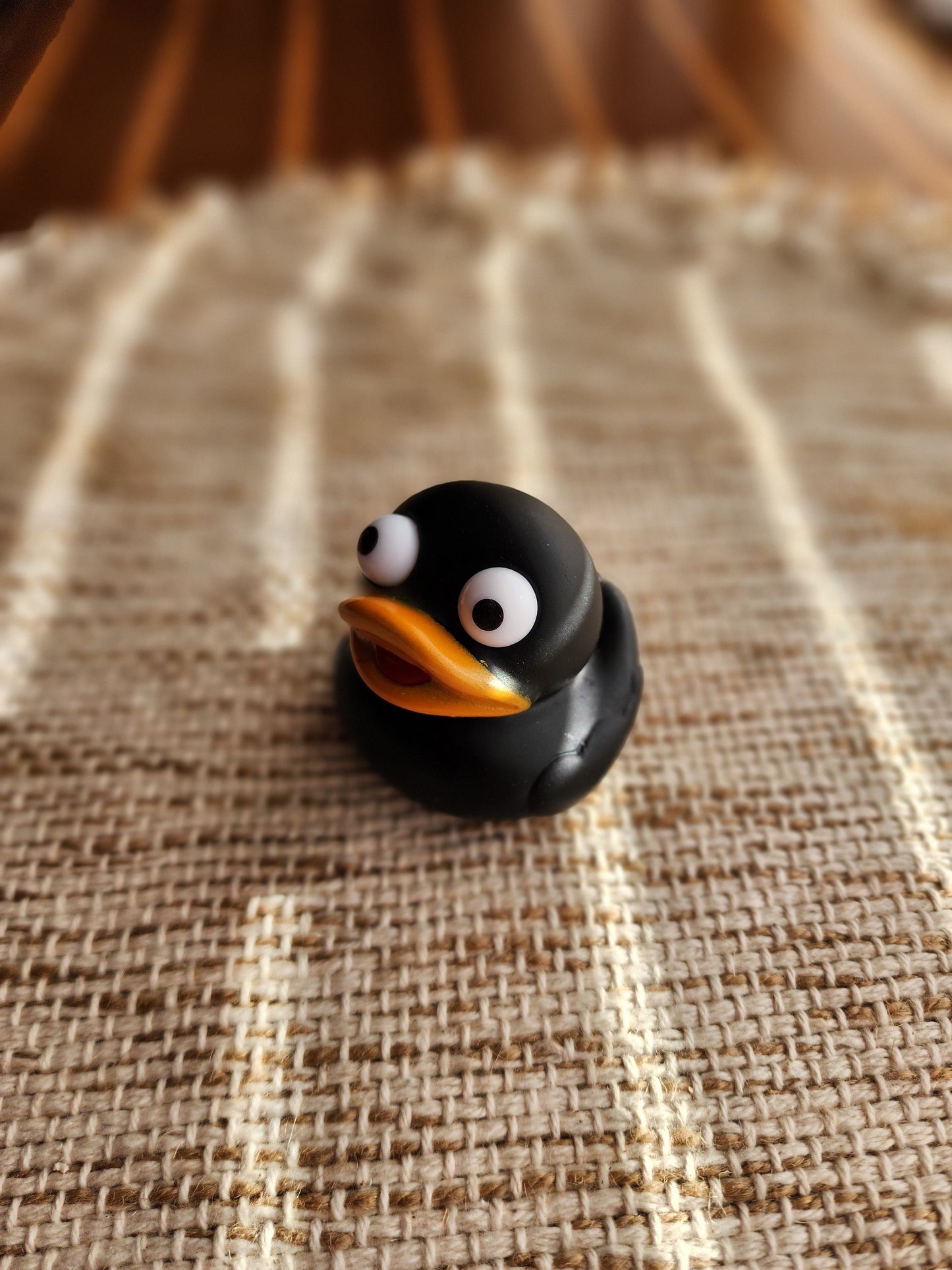 Black Rubber Duck | Cute Novelty Gift | Bright Colors | Gift for Friend | Office Desk Toy | Individual Item | Pack of 3