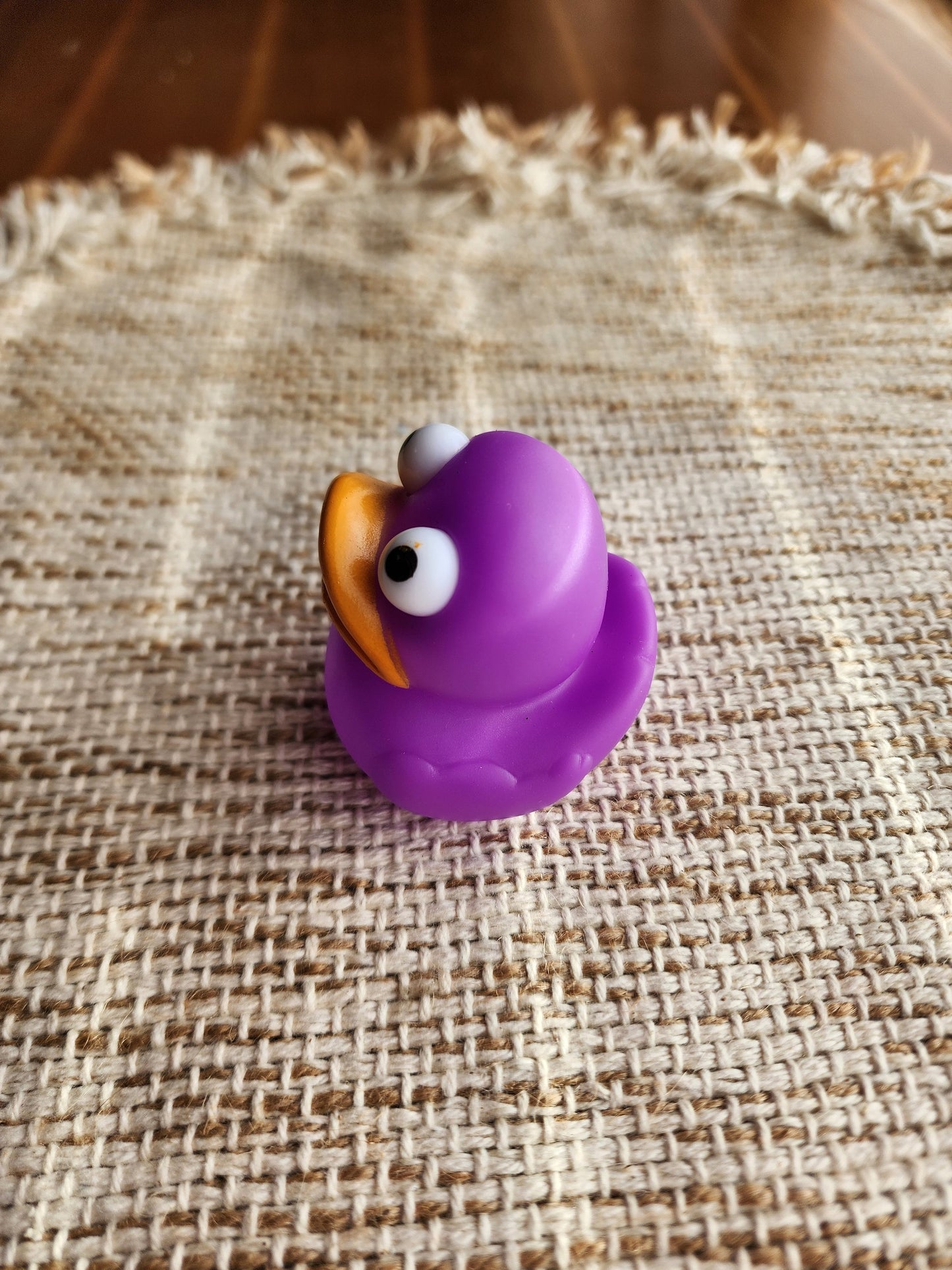 Purple Rubber Duck | Cute Novelty Gift | Bright Colors | Gift for Friend | Office Desk Toy | Individual Item | Pack of 3