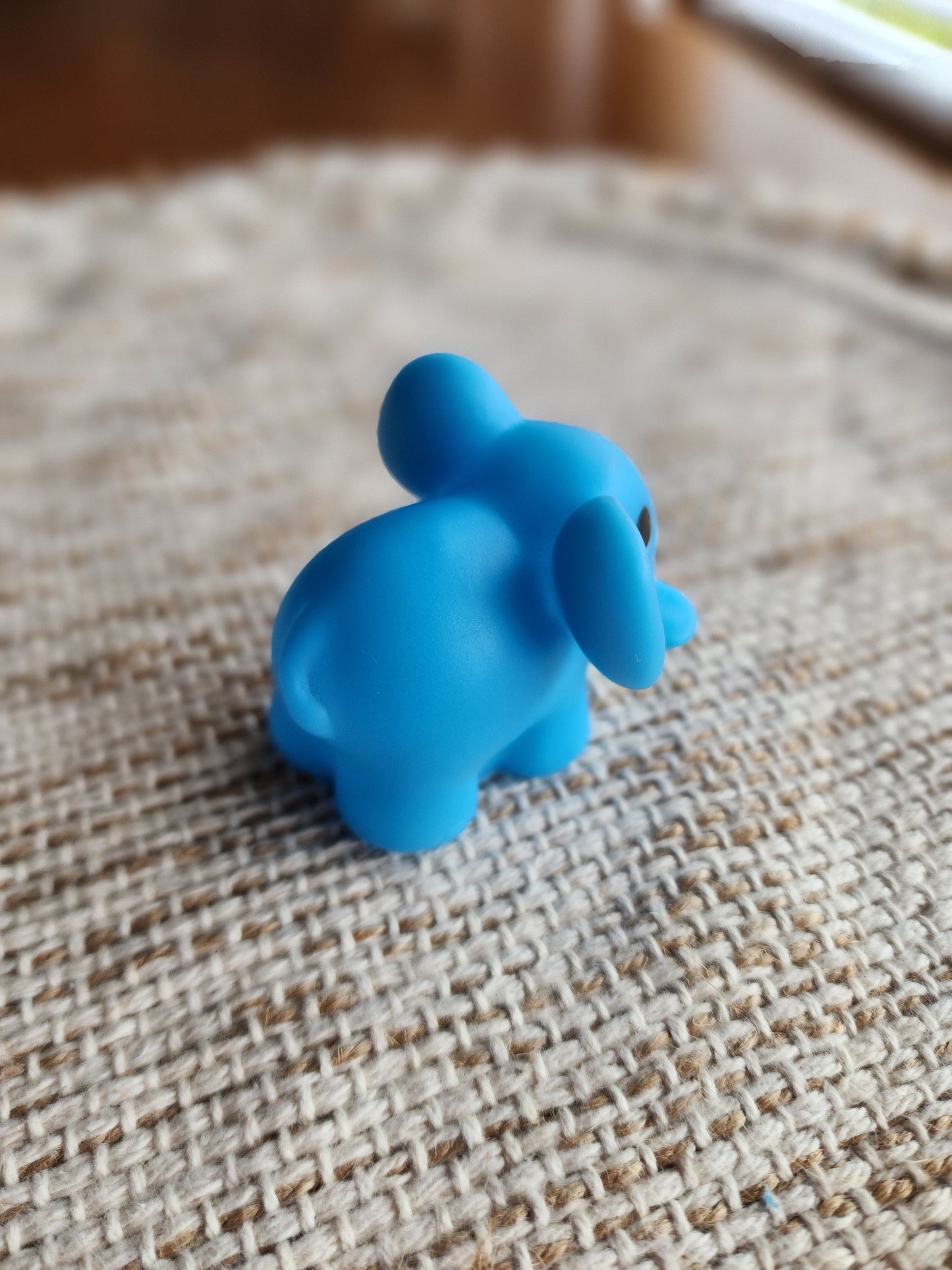 Elephant Animal Zoo Themed Blue Rubber Figure Rubber Animal Animals Rubber Duck Ducks - Blue Black White - Individual