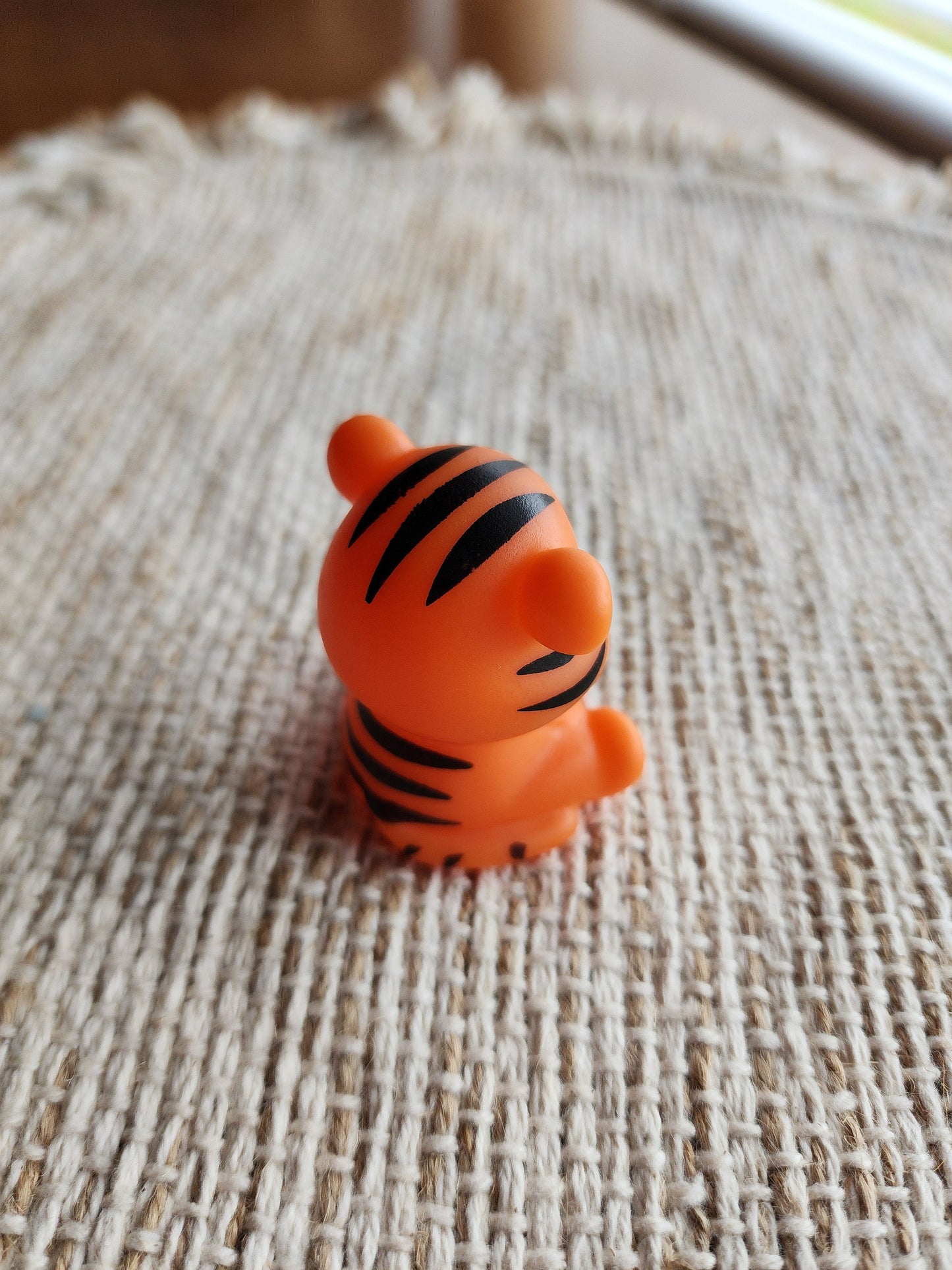 Tiger Animal Zoo Themed Orange Rubber Figure Rubber Animal Animals Rubber Duck Ducks - Orange Black White - Individual