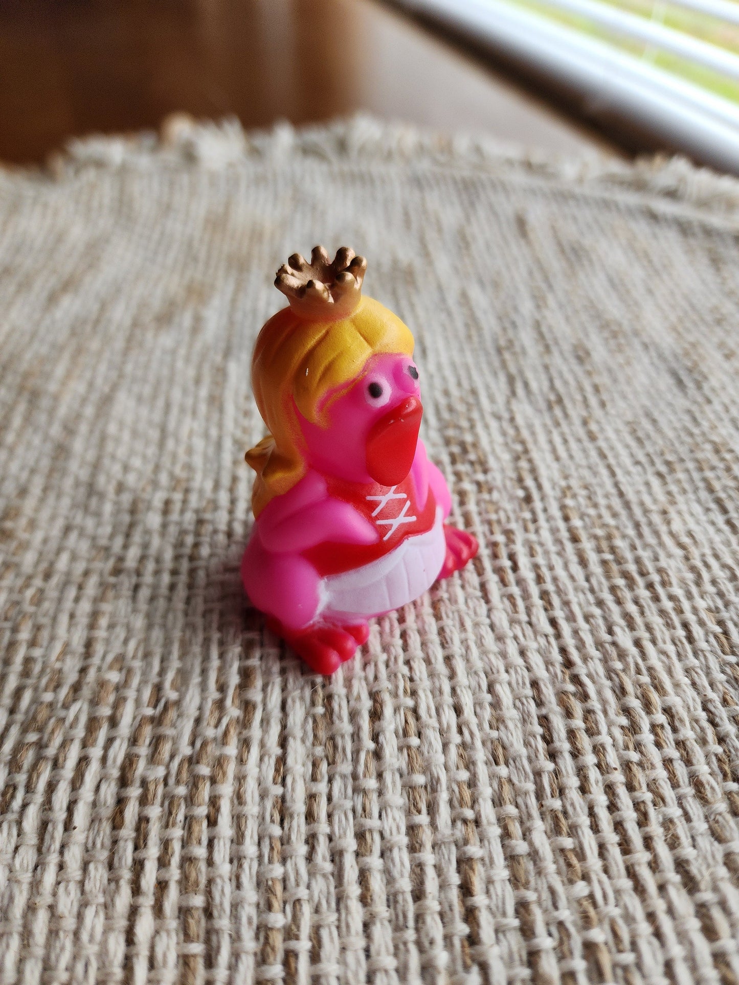 Princess Funny Rubber Chicken Themed Pink Rubber Chicken Chickens Rubber Duck Ducks - Pink White Black - Individual