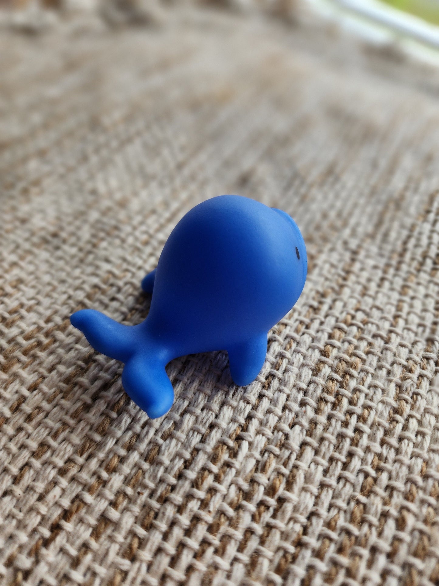 Whale Sea Ocean Animal Themed Blue Rubber Figure Rubber Animal Animals Rubber Duck Ducks - Blue White Black - Individual