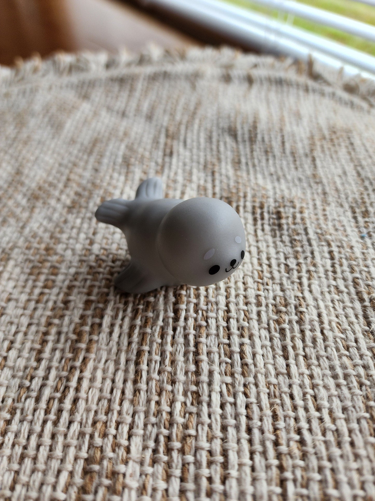 Seal Sea Ocean Animal Themed Gray Rubber Figure Rubber Animal Animals Rubber Duck Ducks - Gray Grey Black - Individual