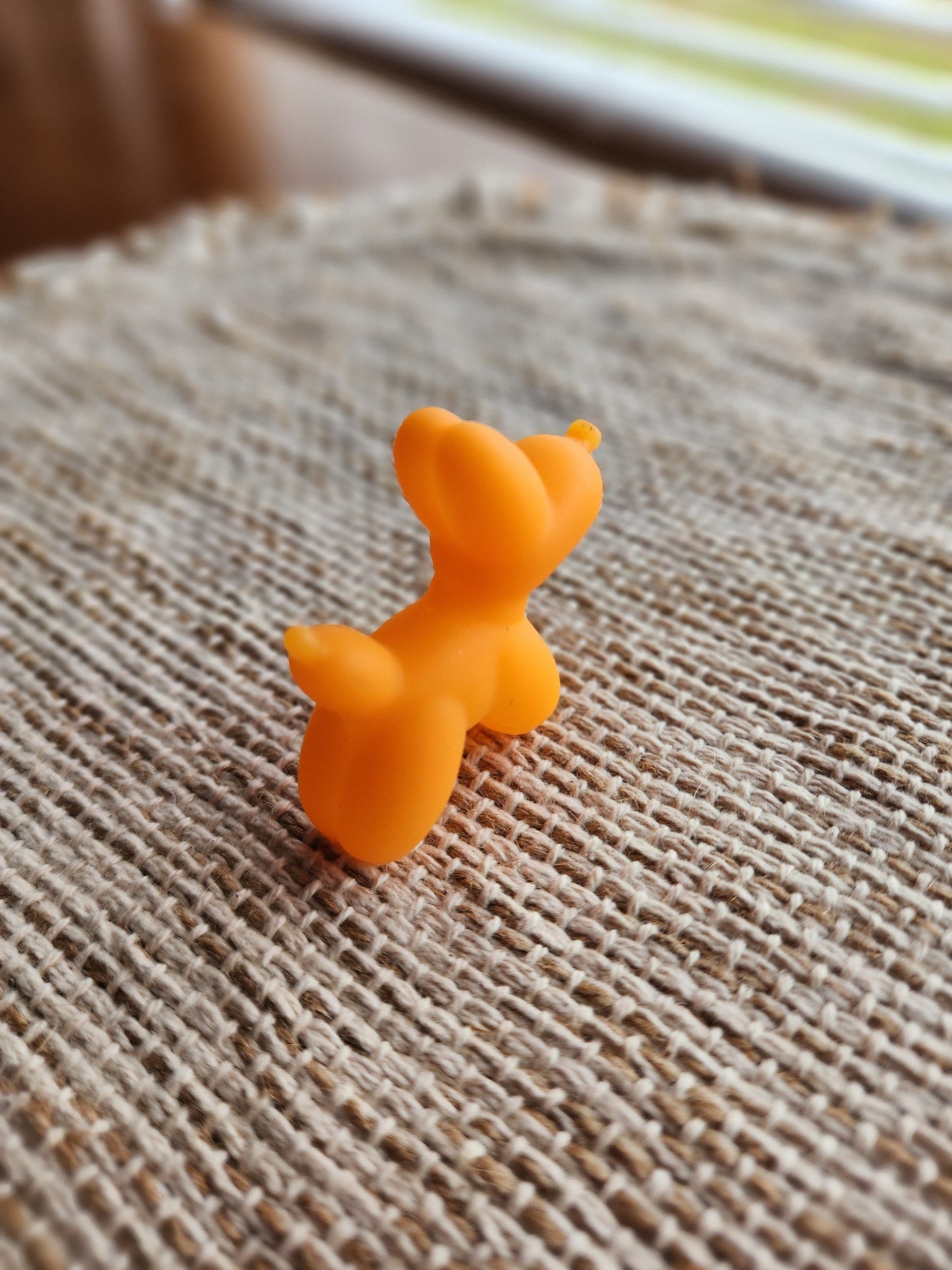 Balloon Dog Cute Rubber Balloon Dog Themed Orange Rubber Dog Dogs Rubber Duck Ducks - Orange - Individual