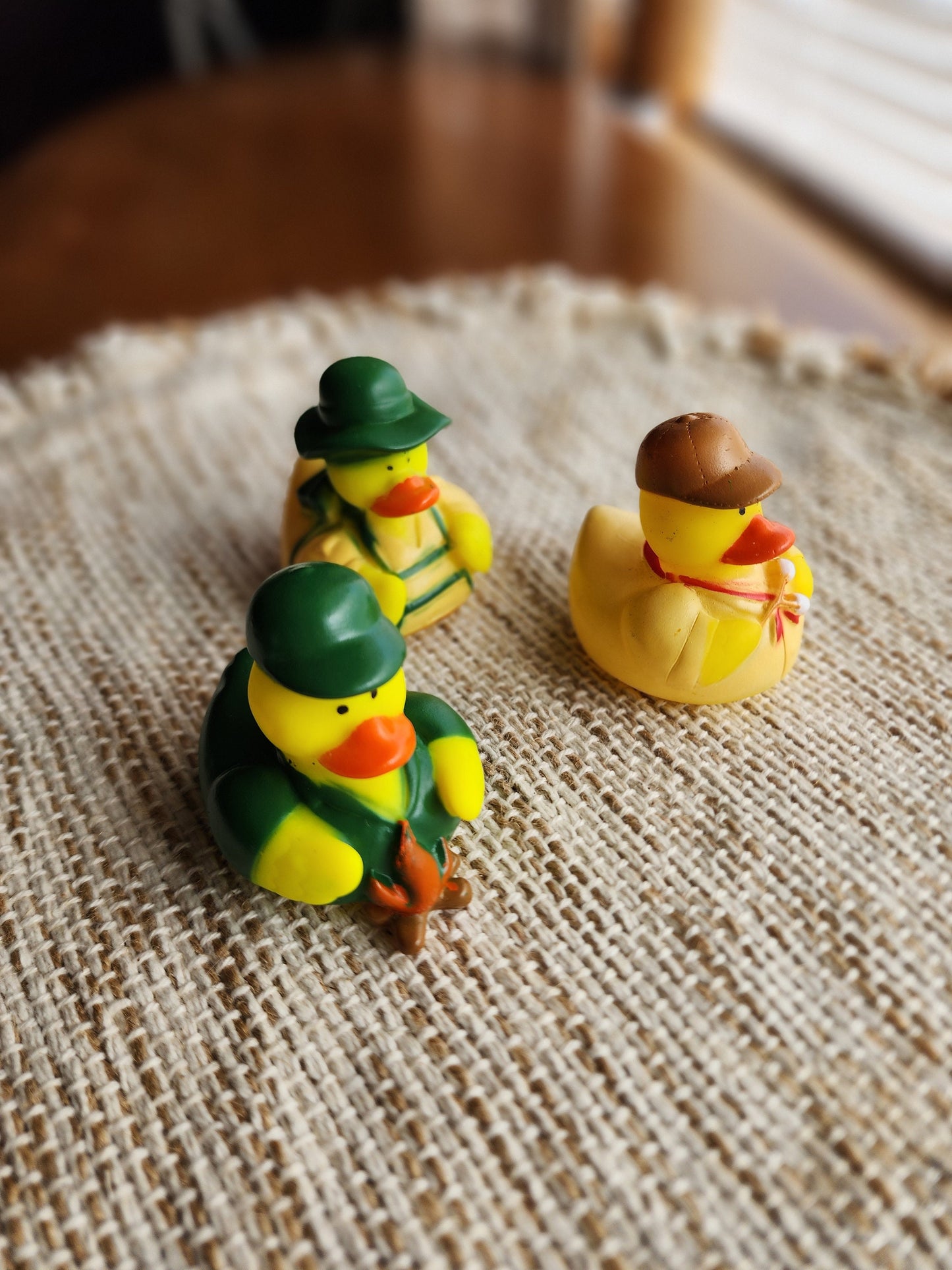 Camping Rubber Ducks | Cute Novelty Gift | Hiking Lover | Gift for Friend | Office Desk Toy | Individual Item | Pack of 3