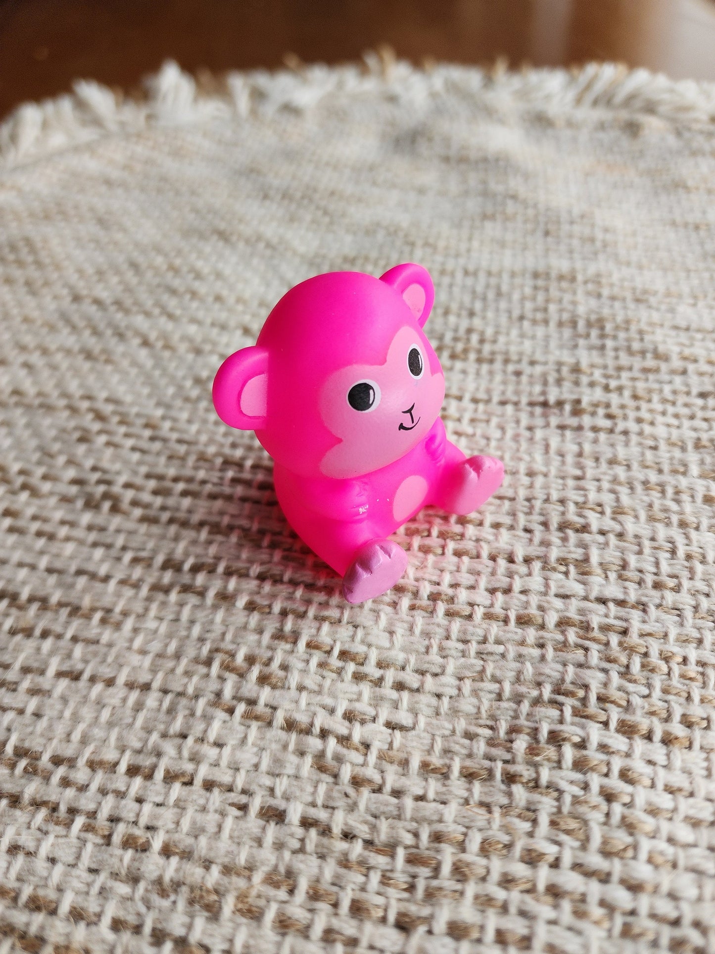 Monkey Animal Zoo Themed Pink Rubber Figure Rubber Animal Animals Rubber Duck Ducks - Pink Light Pink Black - Individual