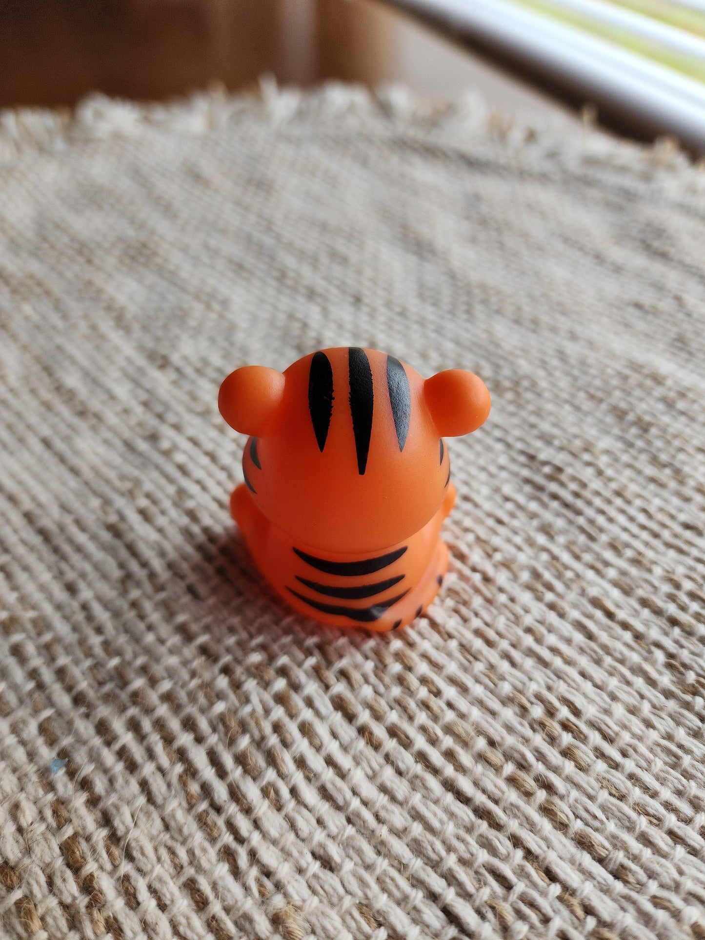 Tiger Animal Zoo Themed Orange Rubber Figure Rubber Animal Animals Rubber Duck Ducks - Orange Black White - Individual