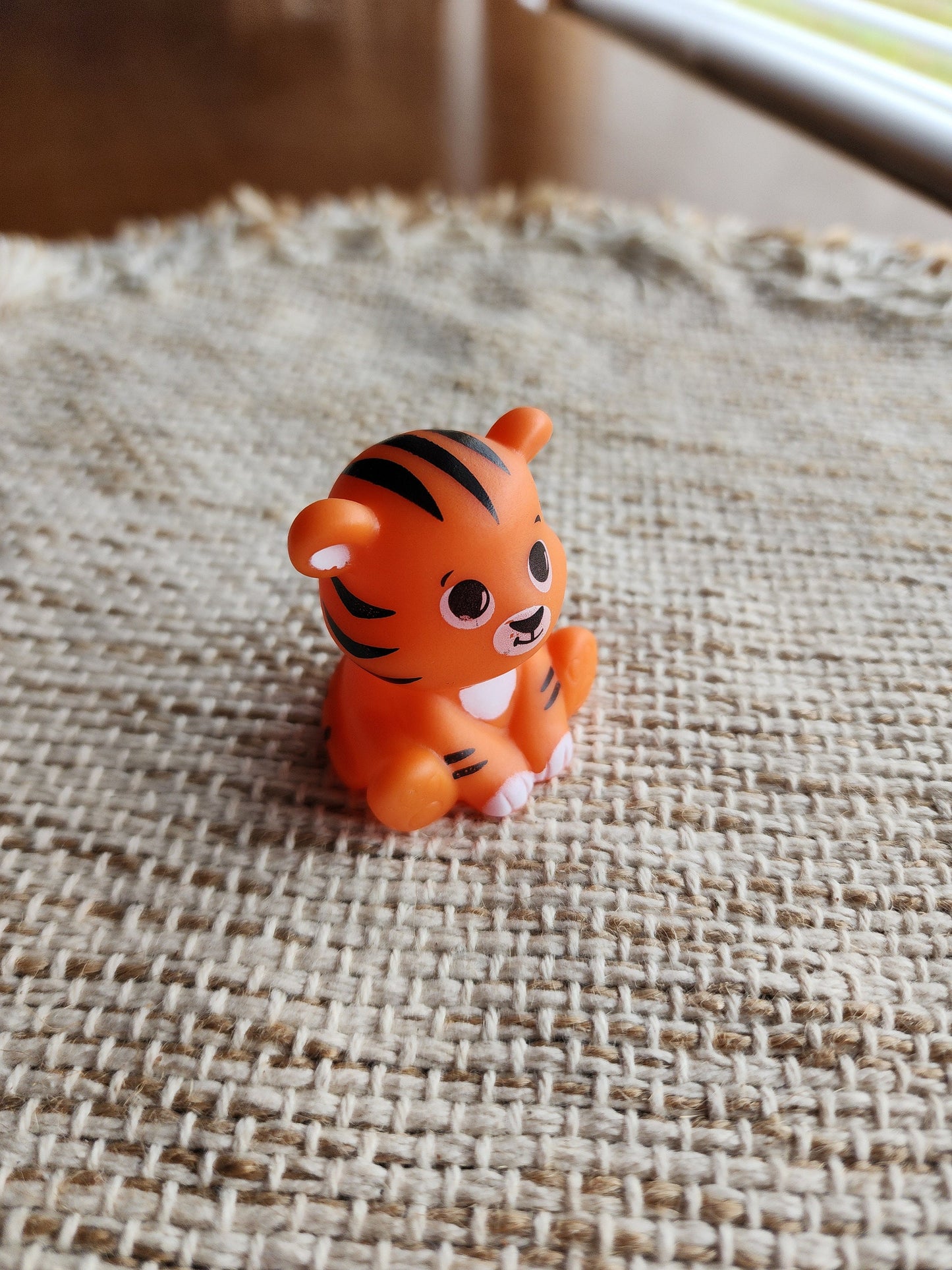 Tiger Animal Zoo Themed Orange Rubber Figure Rubber Animal Animals Rubber Duck Ducks - Orange Black White - Individual