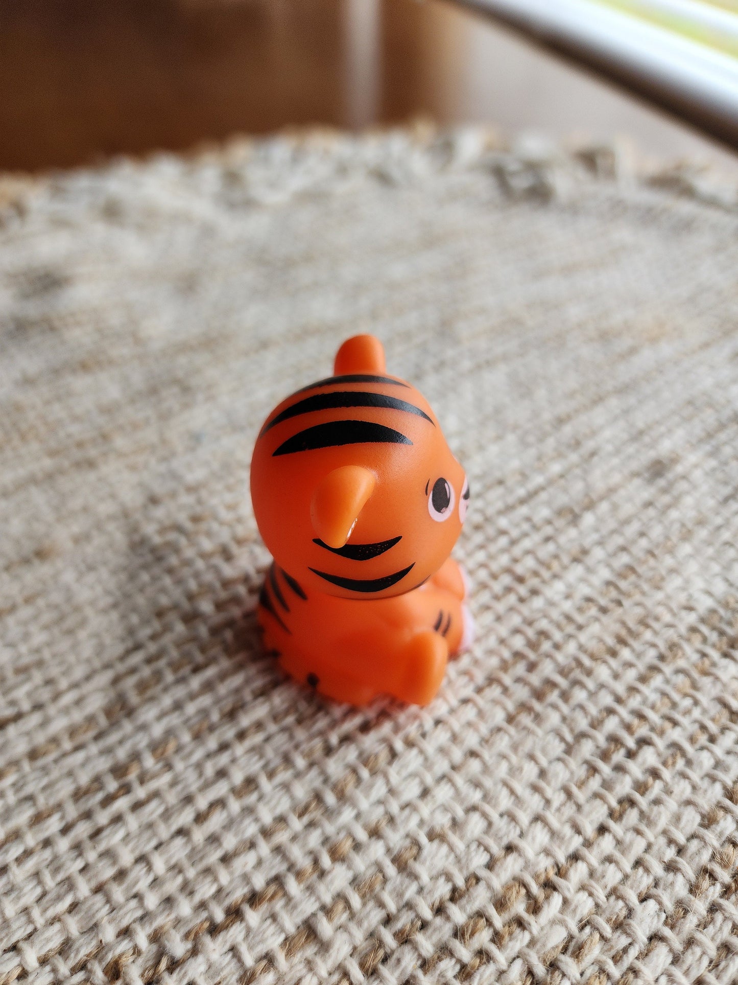 Tiger Animal Zoo Themed Orange Rubber Figure Rubber Animal Animals Rubber Duck Ducks - Orange Black White - Individual