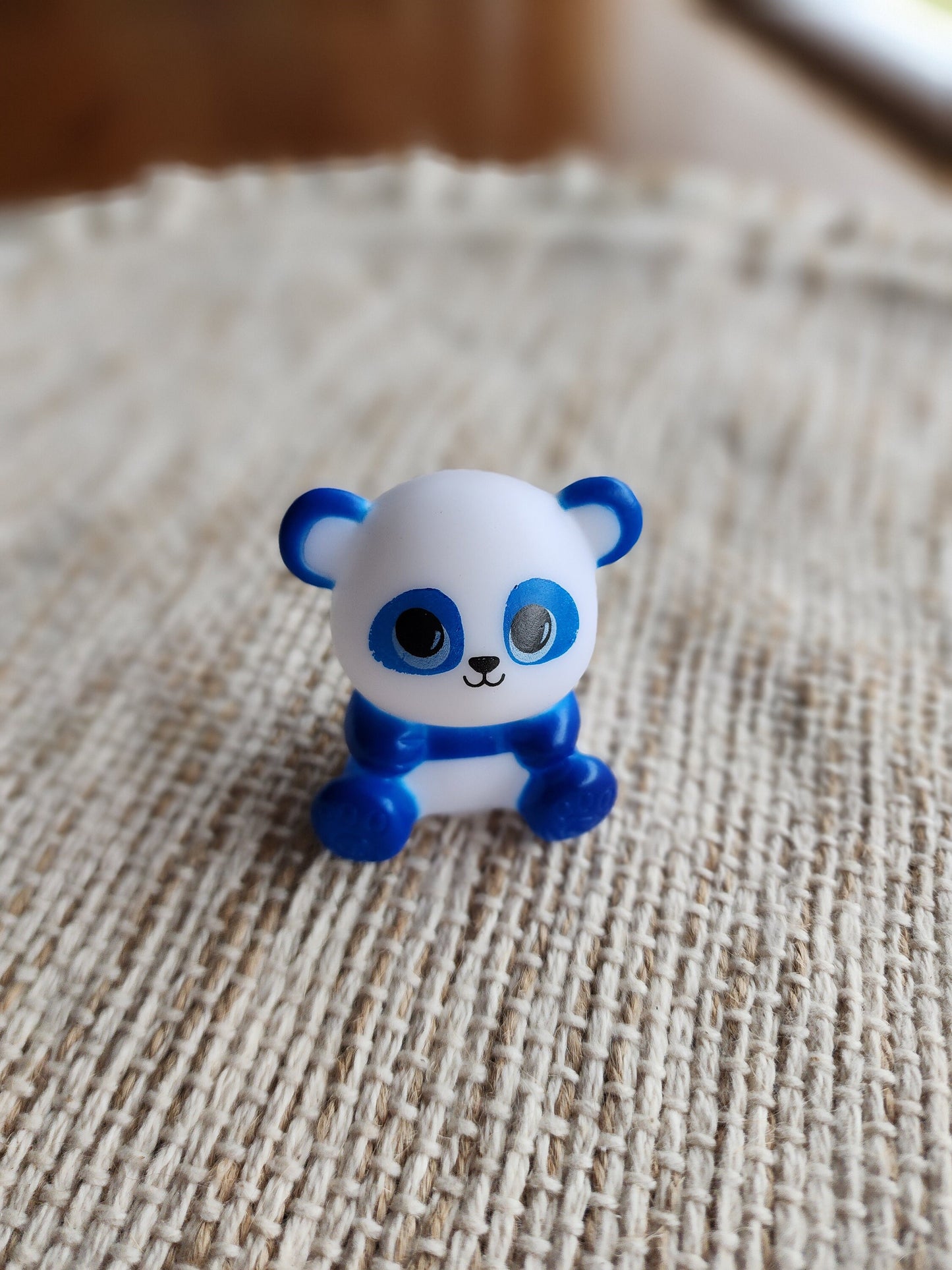 Panda Animal Zoo Themed Blue Rubber Figure Rubber Animal Animals Rubber Duck Ducks - Blue Black White - Individual