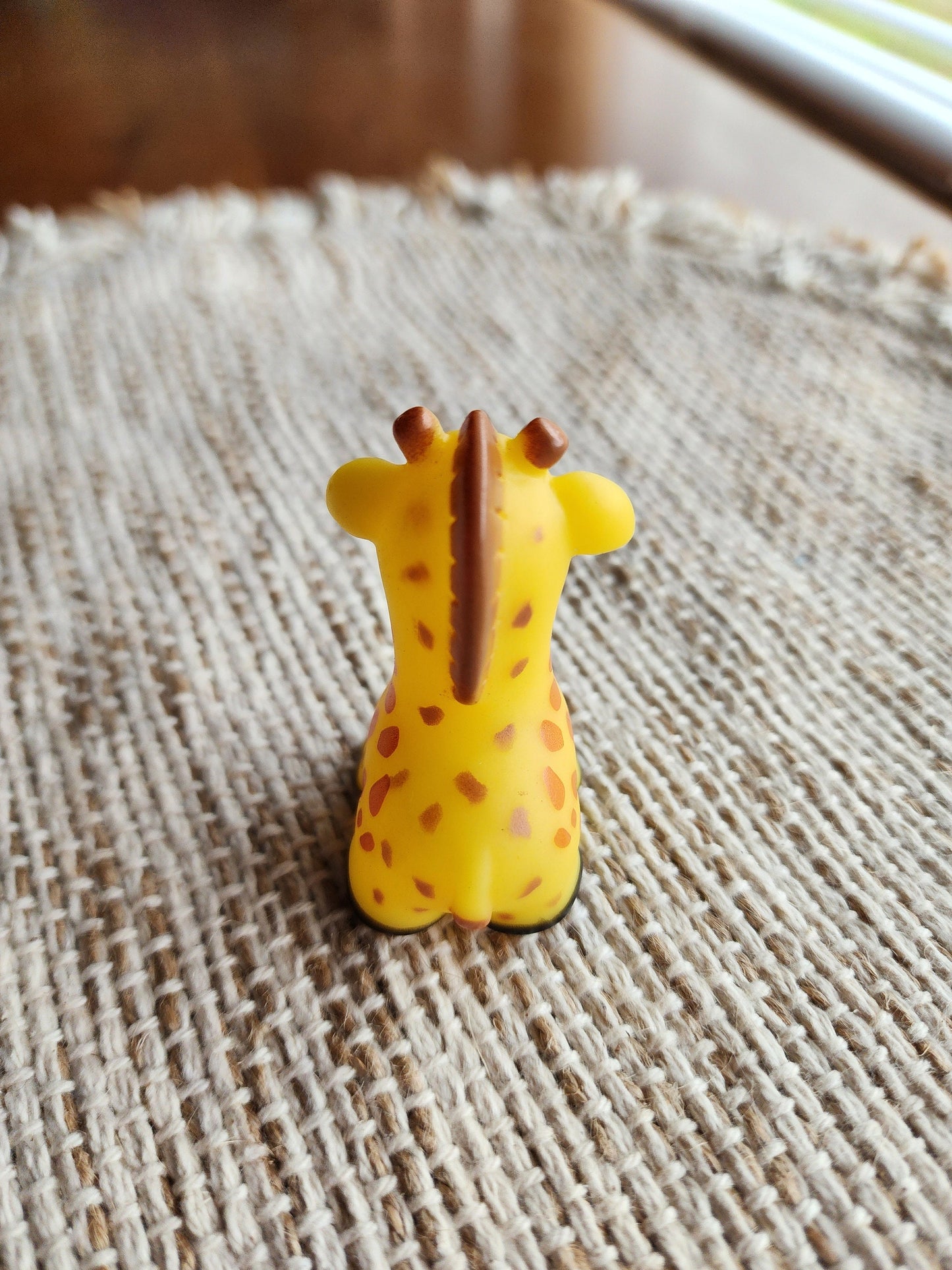 Giraffe Animal Zoo Themed Yellow Rubber Animal Gift for Friend Giraffe Lover Giraffe Gift- Yellow Orange Black - Individual