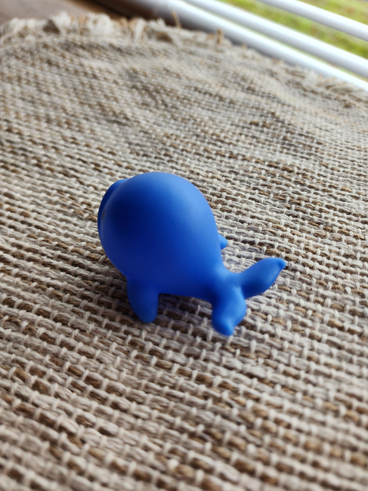 Whale Sea Ocean Animal Themed Blue Rubber Figure Rubber Animal Animals Rubber Duck Ducks - Blue White Black - Individual