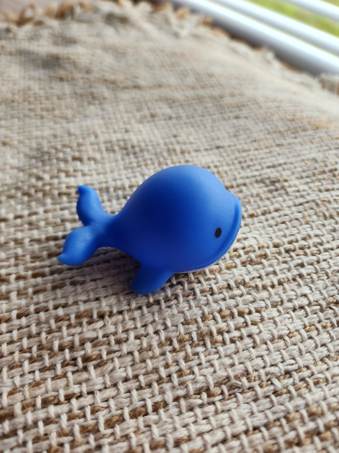 Whale Sea Ocean Animal Themed Blue Rubber Figure Rubber Animal Animals Rubber Duck Ducks - Blue White Black - Individual