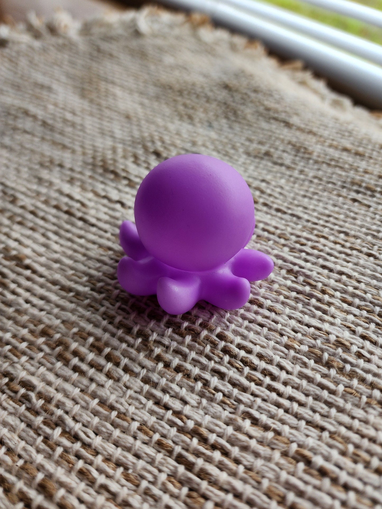 Octopus Sea Ocean Animal Themed Purple Rubber Figure Rubber Animal Animals Rubber Duck Ducks - Purple Black - Individual