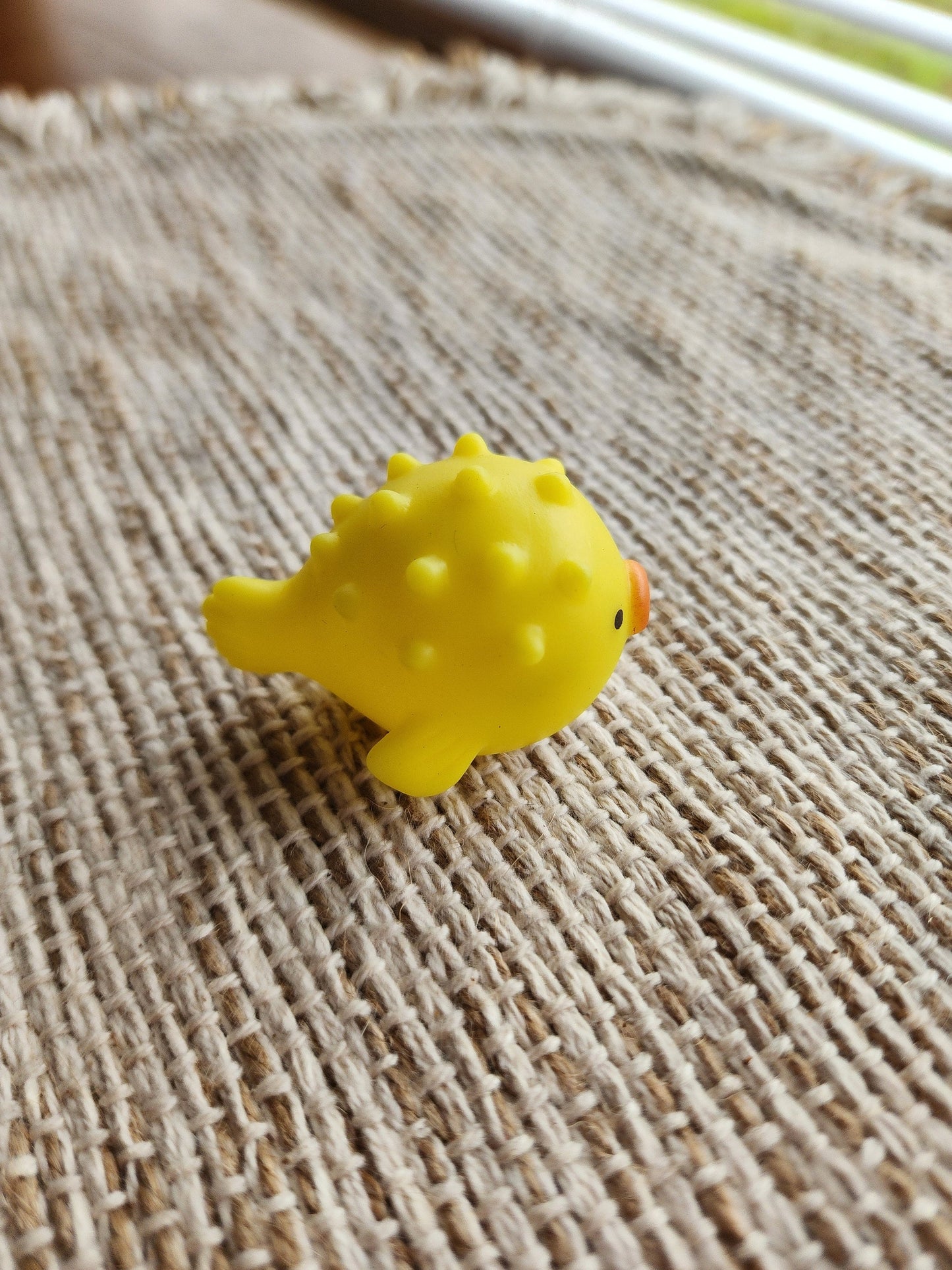 Pufferfish Sea Ocean Animal Themed Yellow Rubber Figure Rubber Animal Animals Rubber Duck Ducks - Yellow Black - Individual