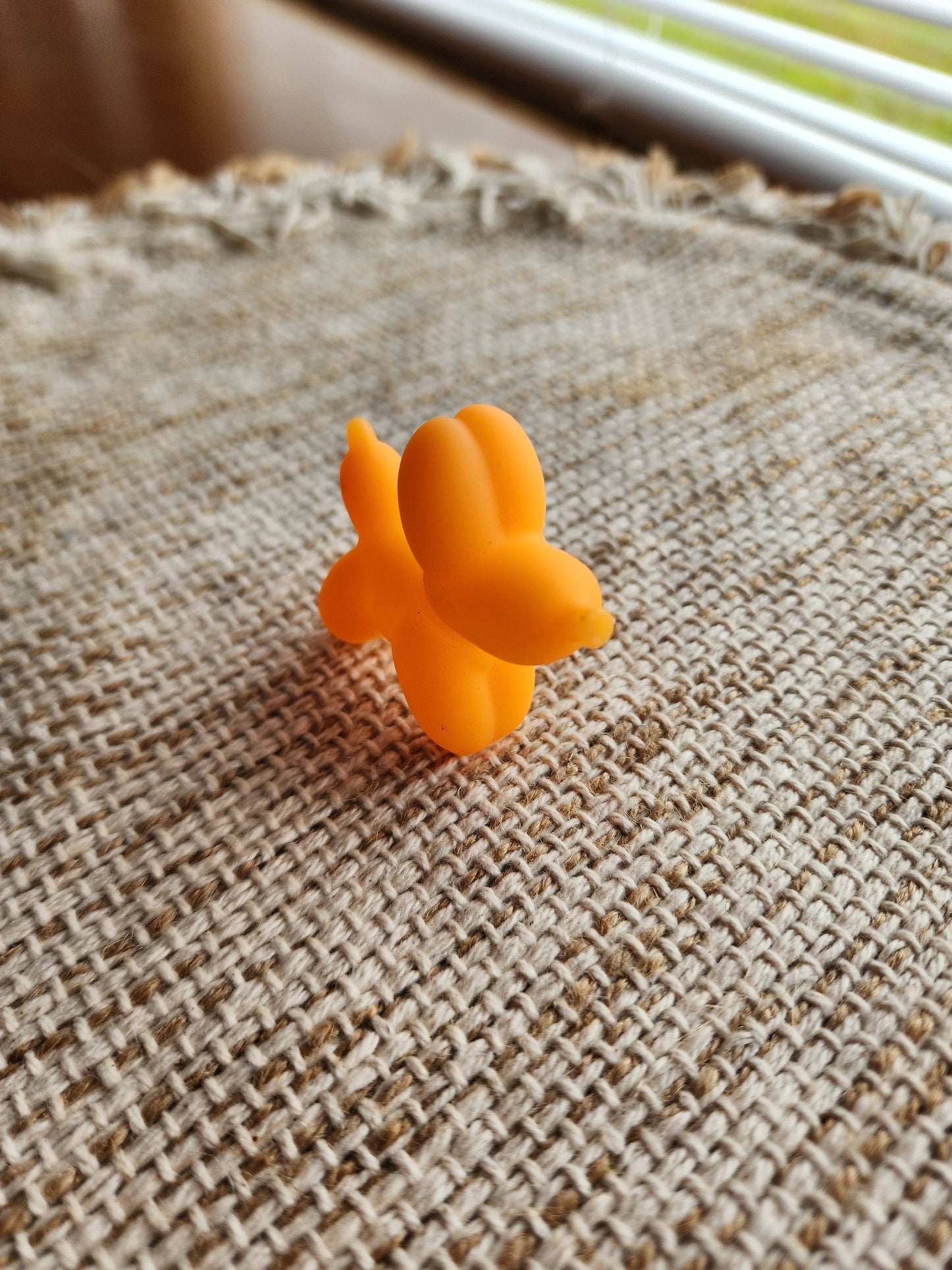 Balloon Dog Cute Rubber Balloon Dog Themed Orange Rubber Dog Dogs Rubber Duck Ducks - Orange - Individual