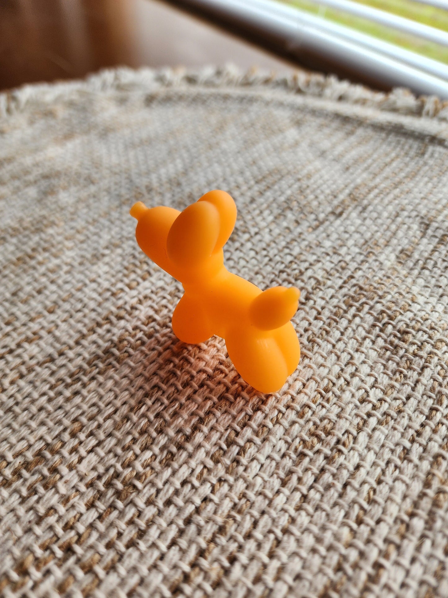 Balloon Dog Cute Rubber Balloon Dog Themed Orange Rubber Dog Dogs Rubber Duck Ducks - Orange - Individual