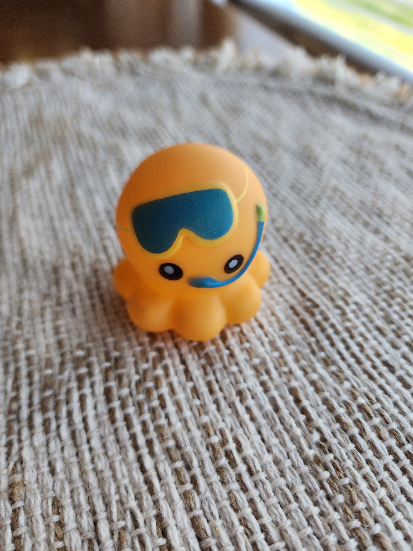 Snorkeling Octopus Sea Ocean Animal Themed Orange Rubber Figure Rubber Animal Animals Rubber Duck Ducks - Orange Blue Black - Individual