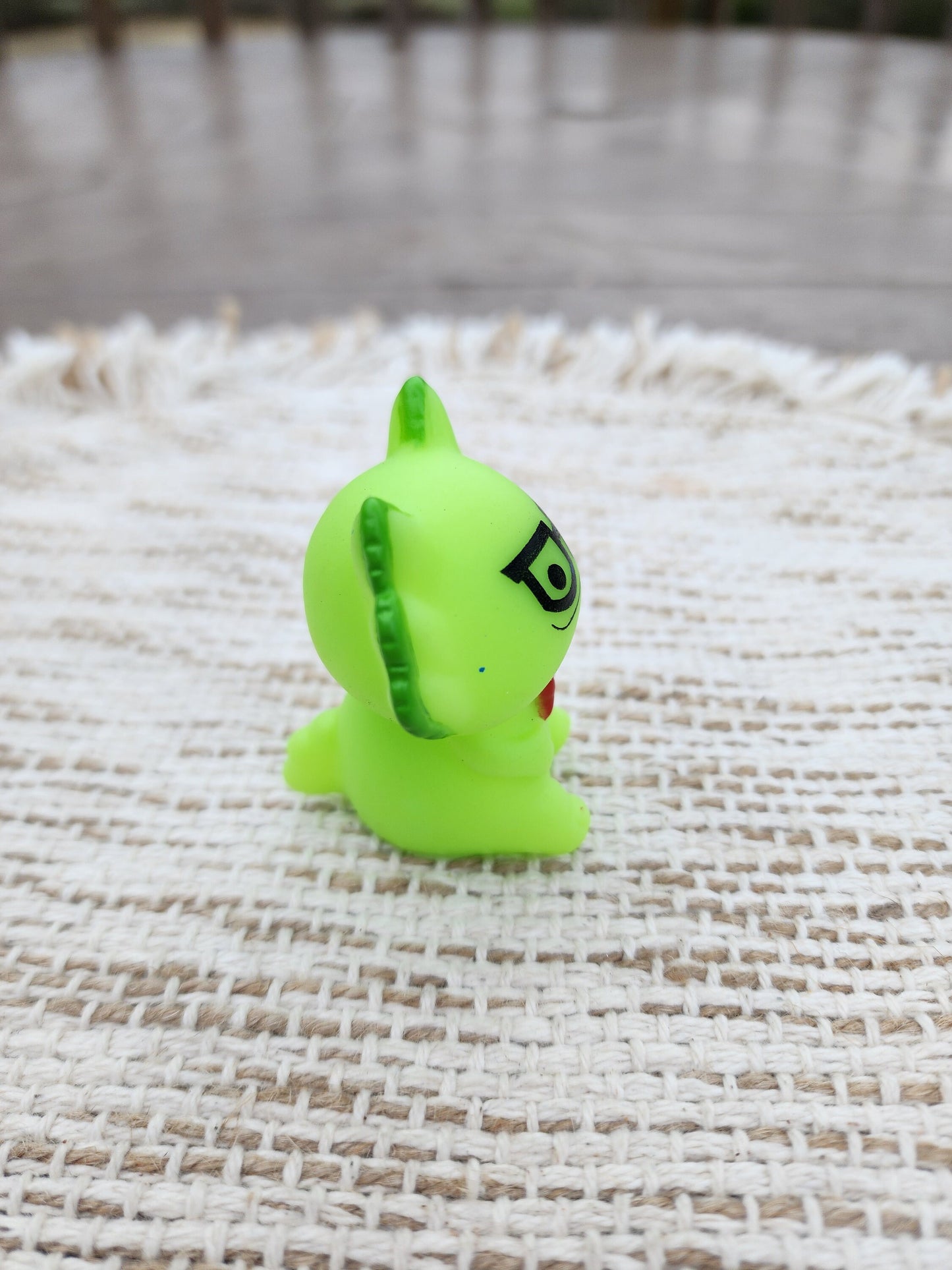 Nerdy Axolotl Themed Green Rubber Figure Rubber Animal Animals Rubber Duck Ducks - Green Black Red - Individual