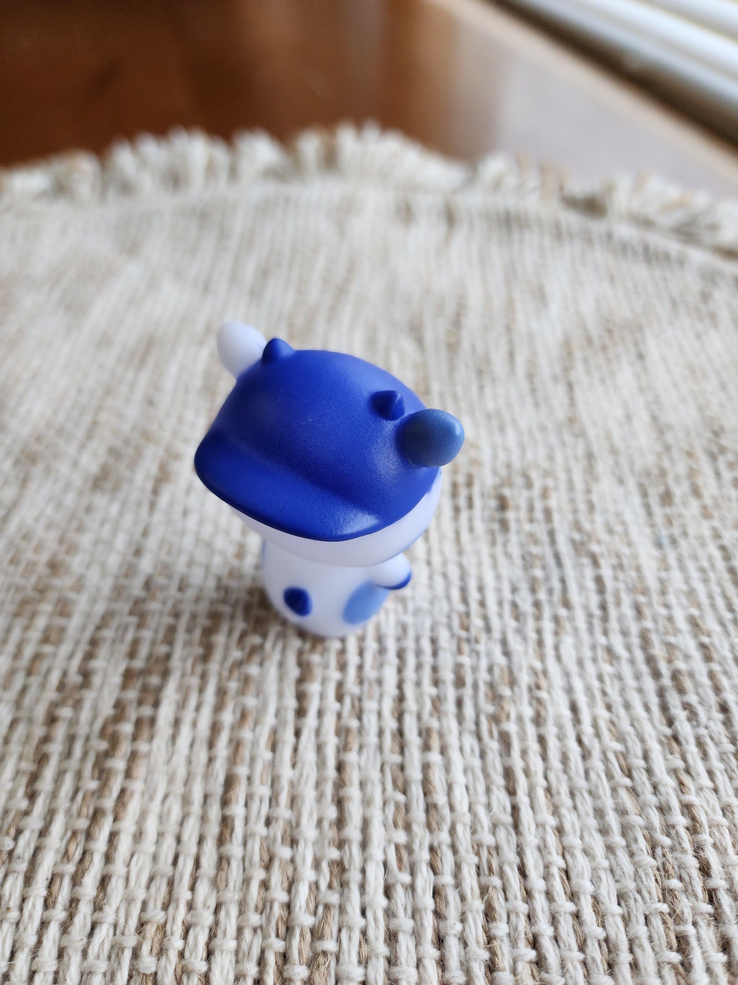 Blue Cool Ballcap Cow Farm Animal Themed Blue Rubber Figure Rubber Animal Animals Rubber Duck Ducks Highland Cow - Blue White  - Individual