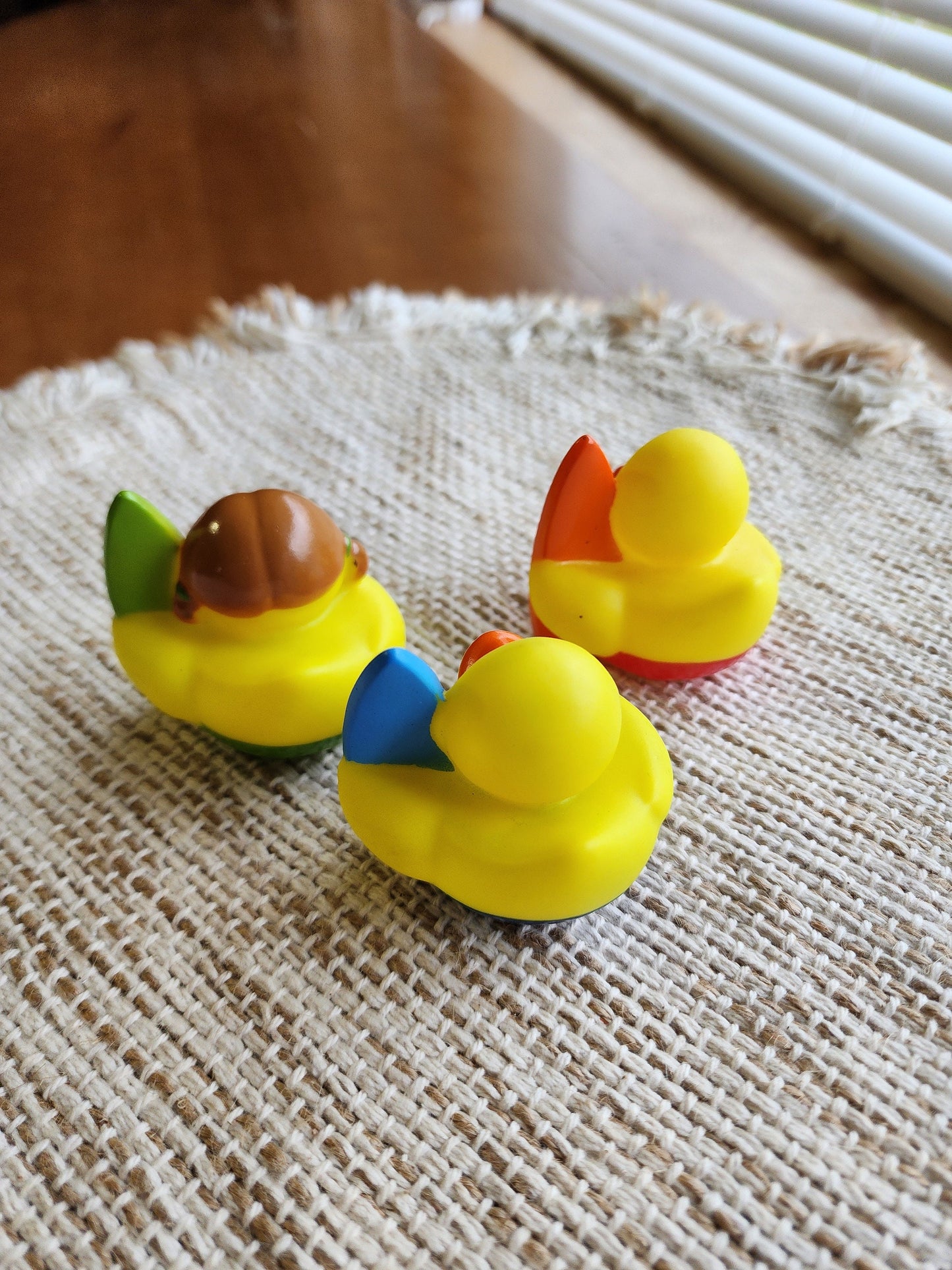 Surfing Fun Beach Sea Themed Yellow Rubber Duck Ducks - Surf Board Green Blue Red - Individuals or Pack of 3