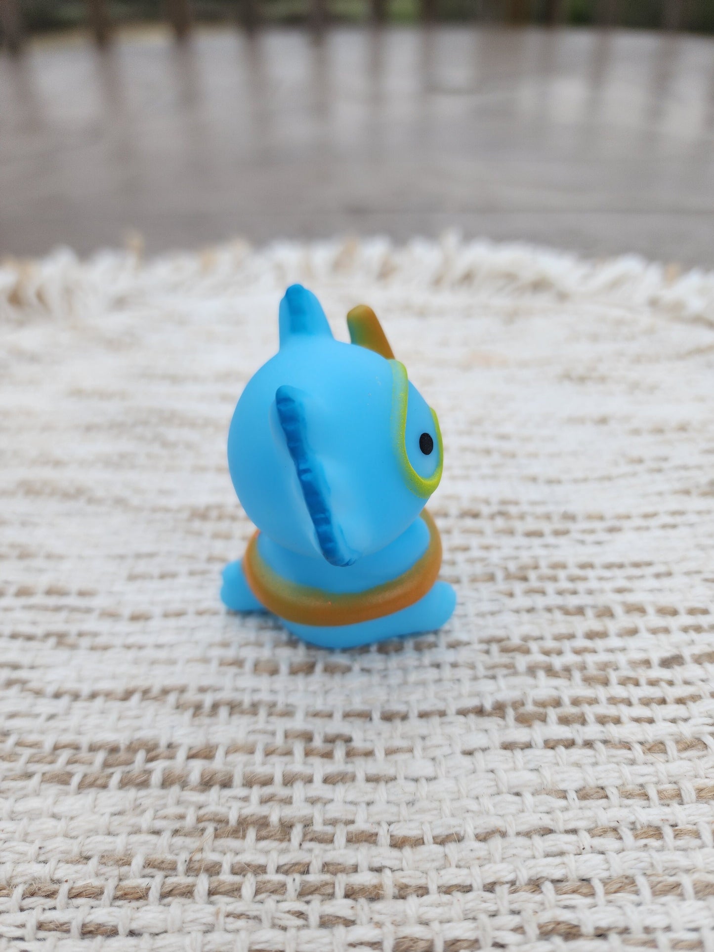 Scuba Axolotl Themed Blue Rubber Figure Rubber Animal Animals Rubber Duck Ducks - Blue Yellow Orange - Individual