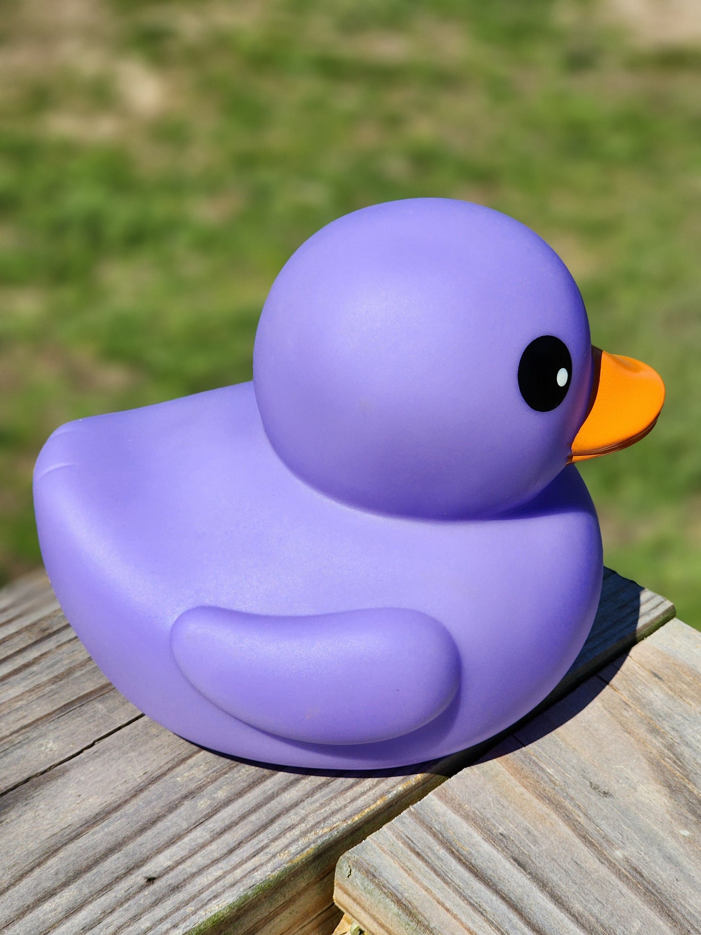 Large Matte Color Themed Purple Rubber Duck Ducks Friend Gift Duck Lover Gift Office Desk Toy - Purple Orange Black - Individuals