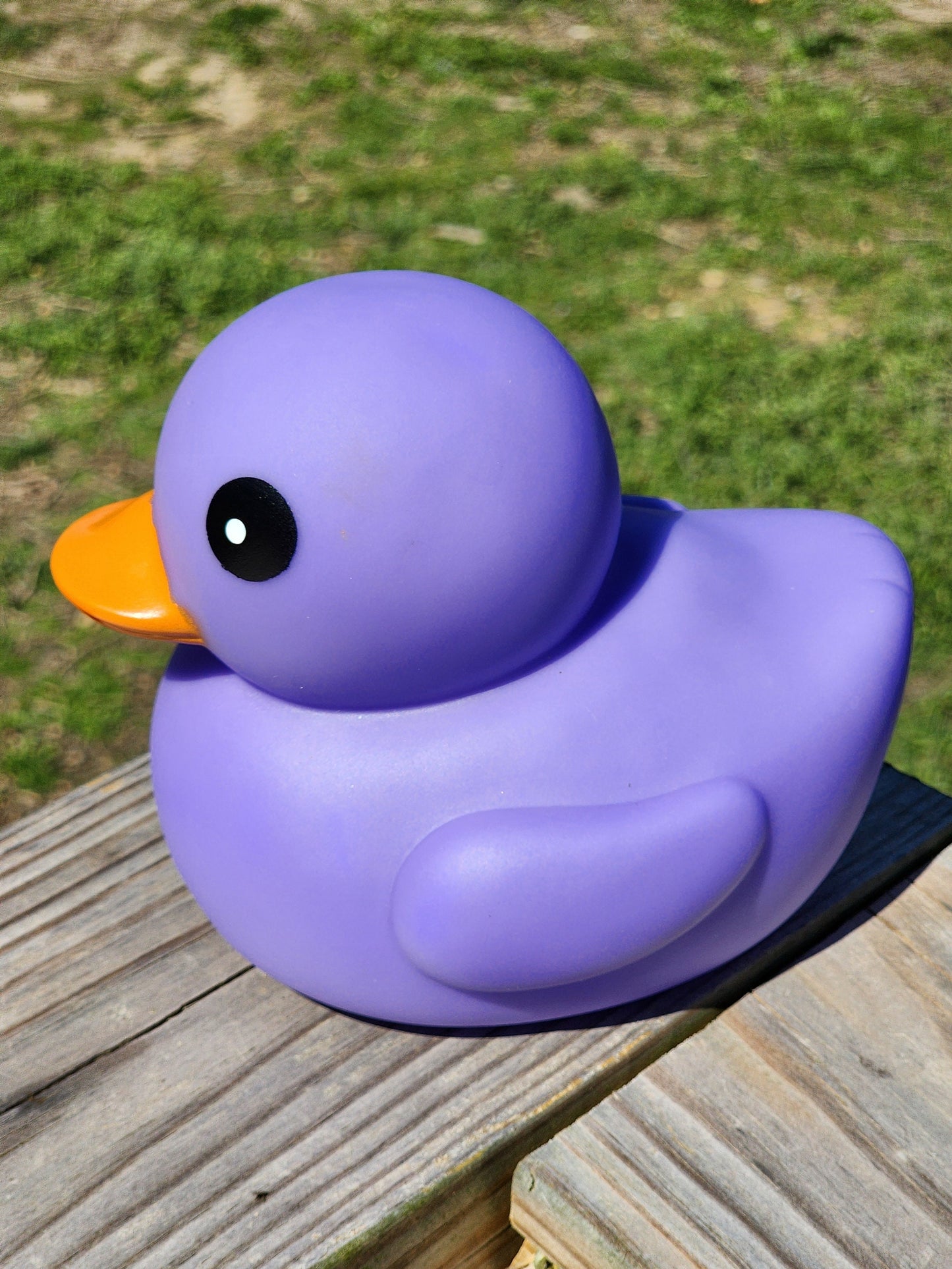 Large Matte Color Themed Purple Rubber Duck Ducks Friend Gift Duck Lover Gift Office Desk Toy - Purple Orange Black - Individuals