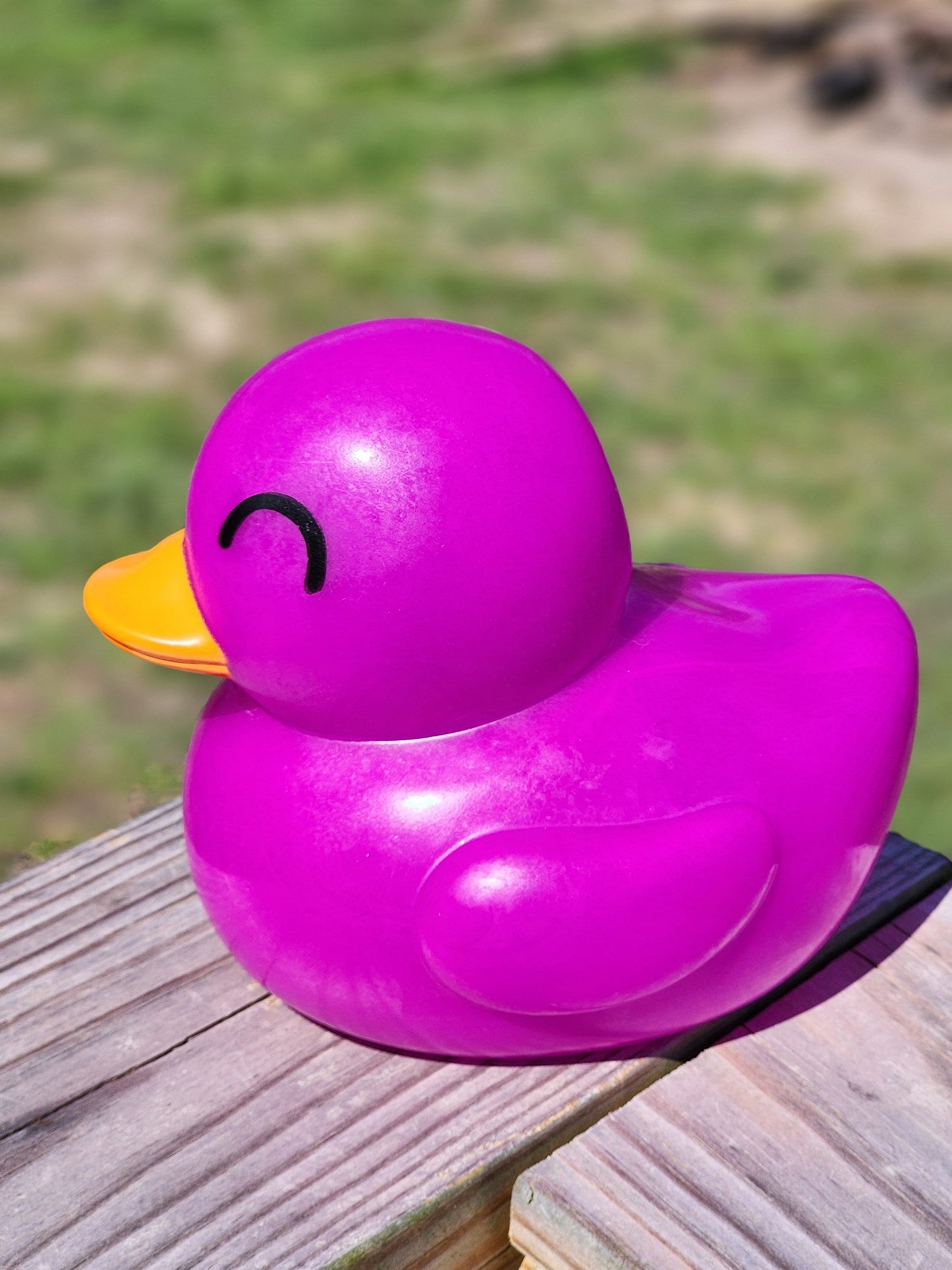 Large Neon Fluorescent Themed Purple Rubber Duck Ducks Friend Gift Duck Lover Gift Office Desk Toy - Purple Neon Black - Individuals