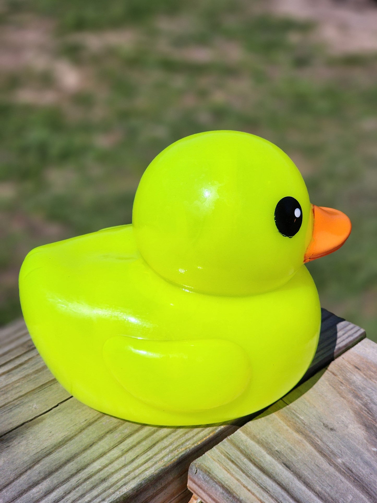 Large Neon Fluorescent Themed Yellow Rubber Duck Ducks Friend Gift Duck Lover Gift Office Desk Toy - Yellow Neon Black - Individuals