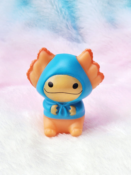 Hoodie Axolotl Themed Orange Rubber Figure Rubber Animal Animals Rubber Duck Ducks - Blue Orange Black - Individual