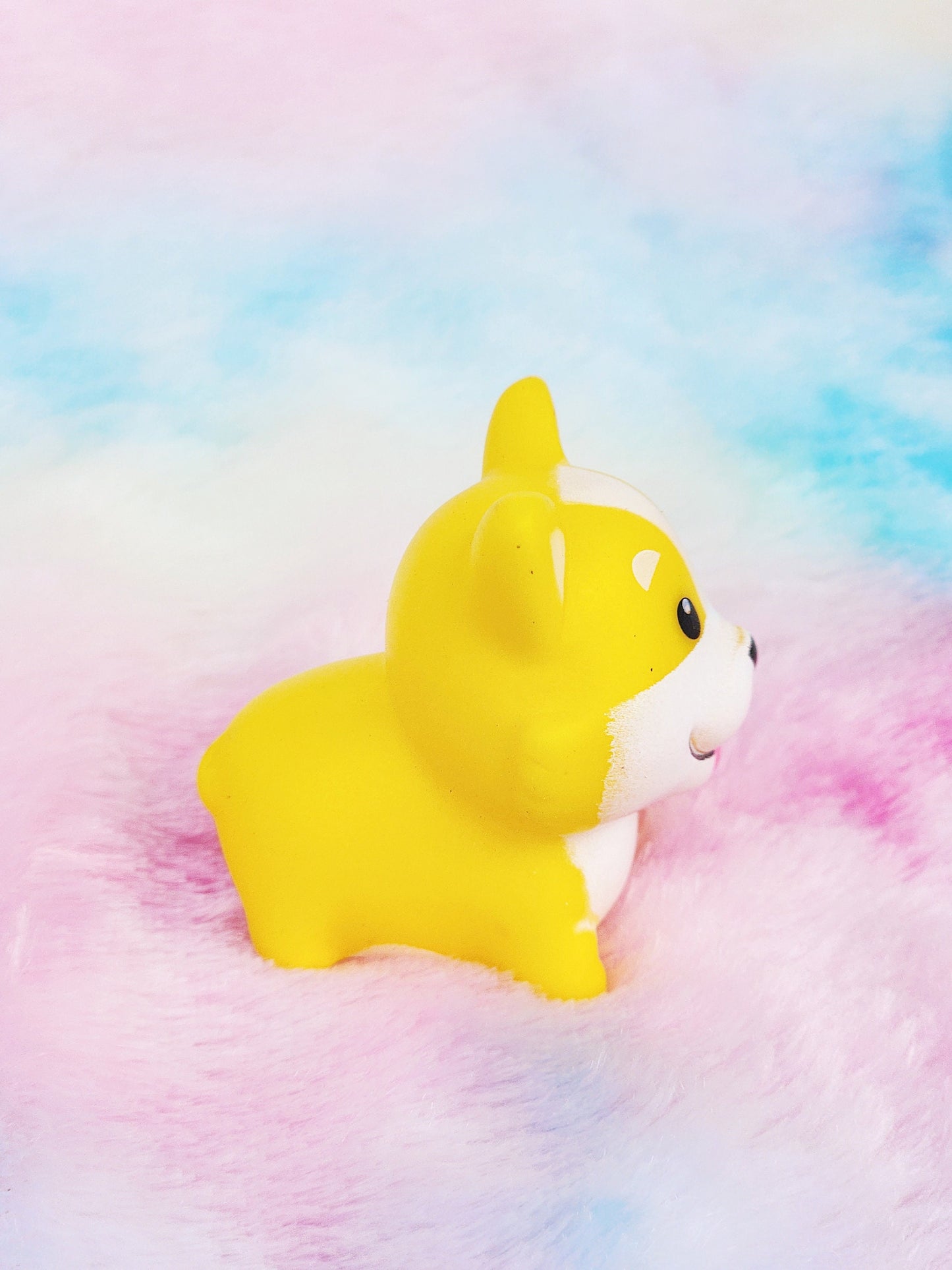 Corgi Dog Pet Animal Themed Yellow Rubber Figure Rubber Animal Animals Rubber Duck Ducks - Yellow Black White - Individual