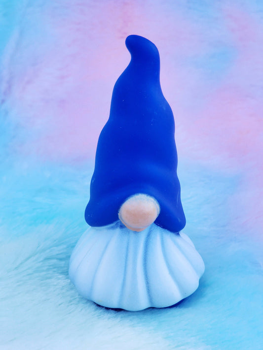 Deep Blue Garden Gnome | Cute Novelty Gift | Springtime | Gift for Garden Lover | Office Desk Toy | Cute Gnome Gift | Individual Item