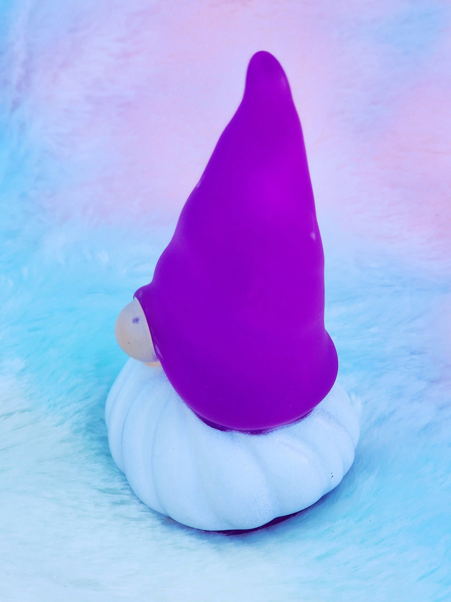 Purple Garden Gnome | Cute Novelty Gift | Springtime | Gift for Garden Lover | Office Desk Toy | Cute Gnome Gift | Individual Item