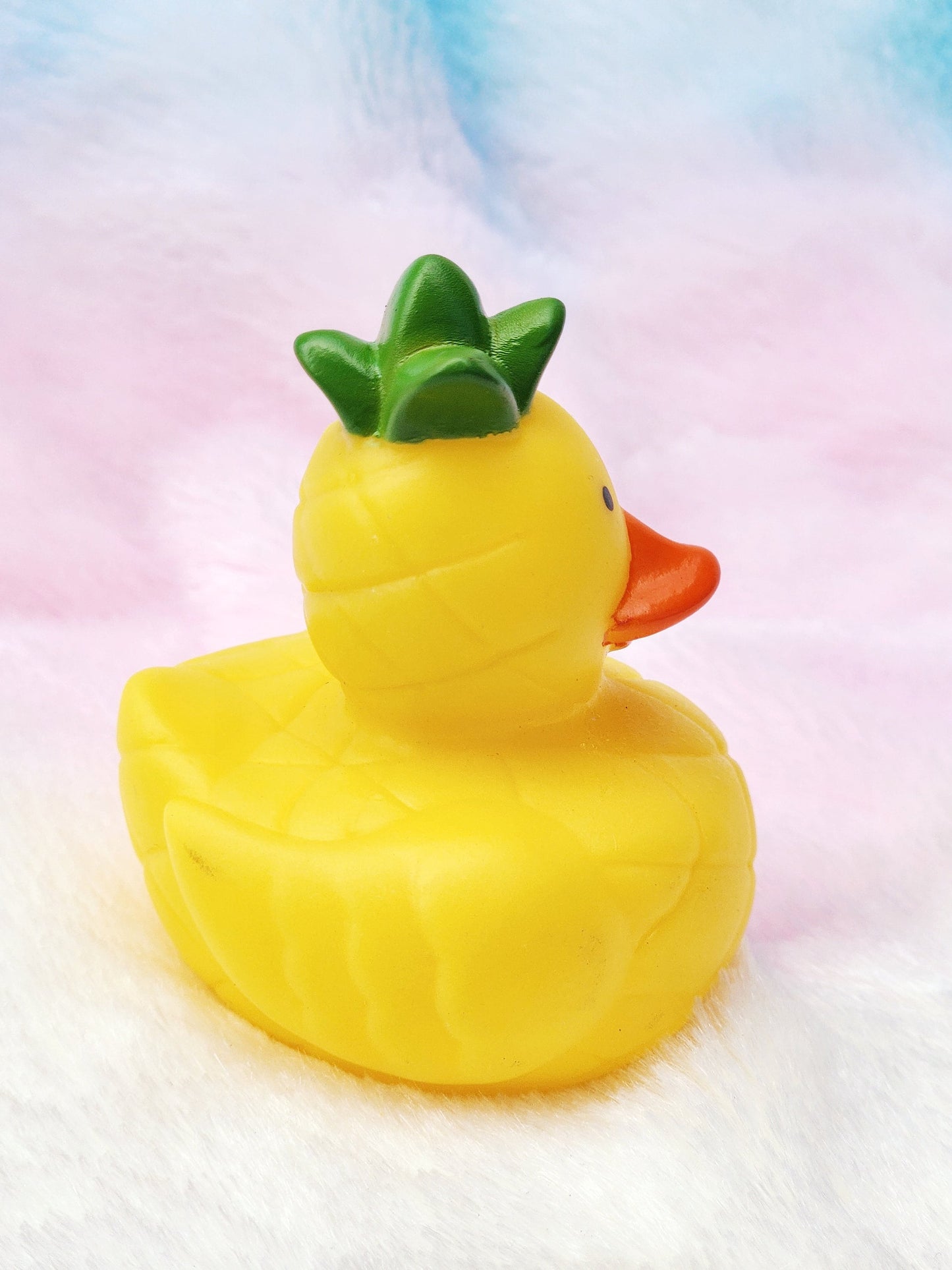 Pineapple Beach Tropical Yellow Rubber Duck Ducks Gift for Friend Vacation Gift - Yellow Orange Green - Individuals or Pack of 3