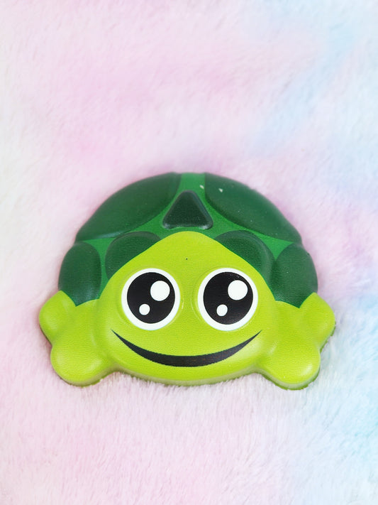 Jumbo Green Turtle Squish Sticker Animal Lover Turtle Gift Animal Gift Squishy Animal Sticker - Green White Black - Individual