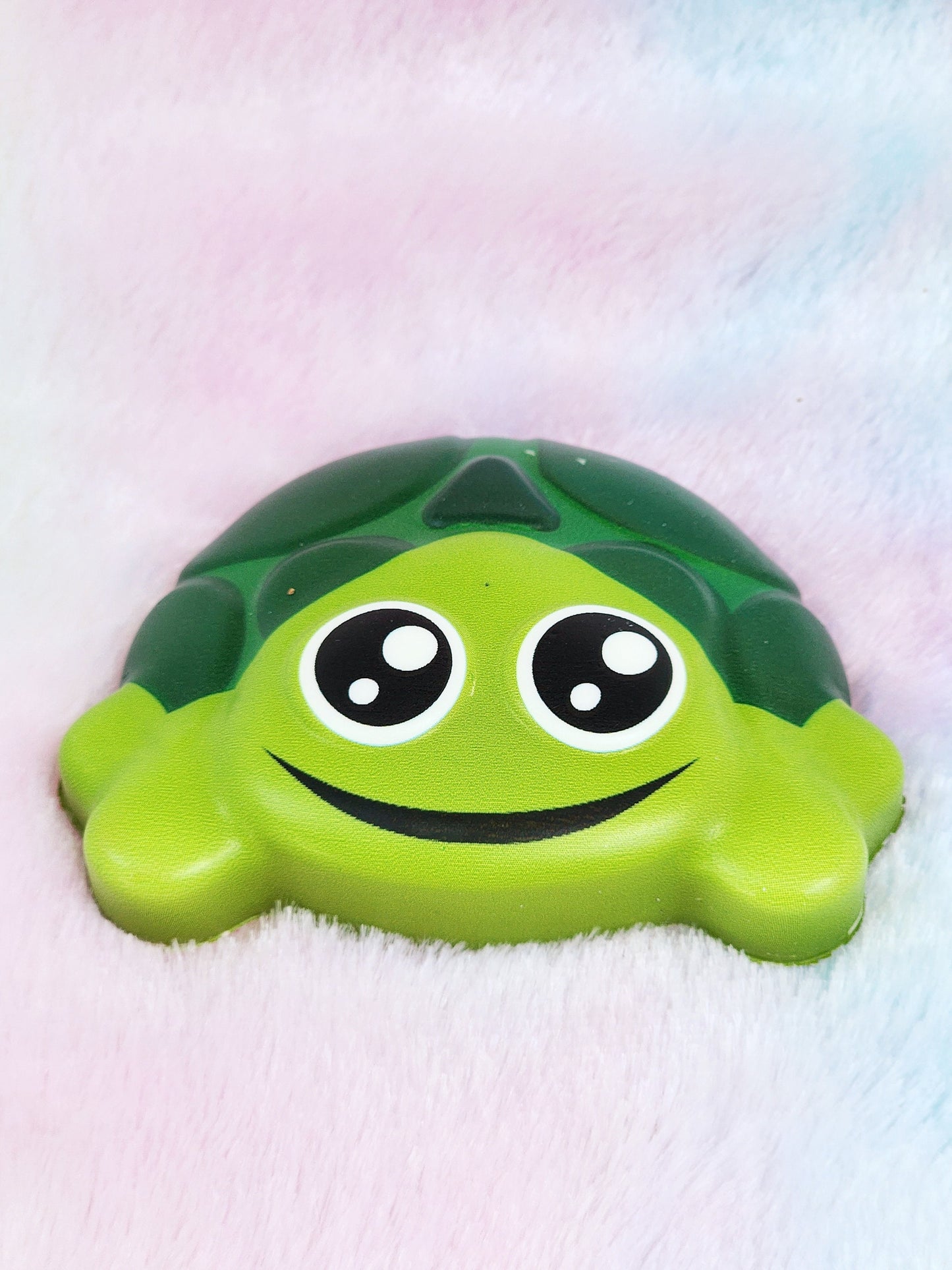 Jumbo Green Turtle Squish Sticker Animal Lover Turtle Gift Animal Gift Squishy Animal Sticker - Green White Black - Individual