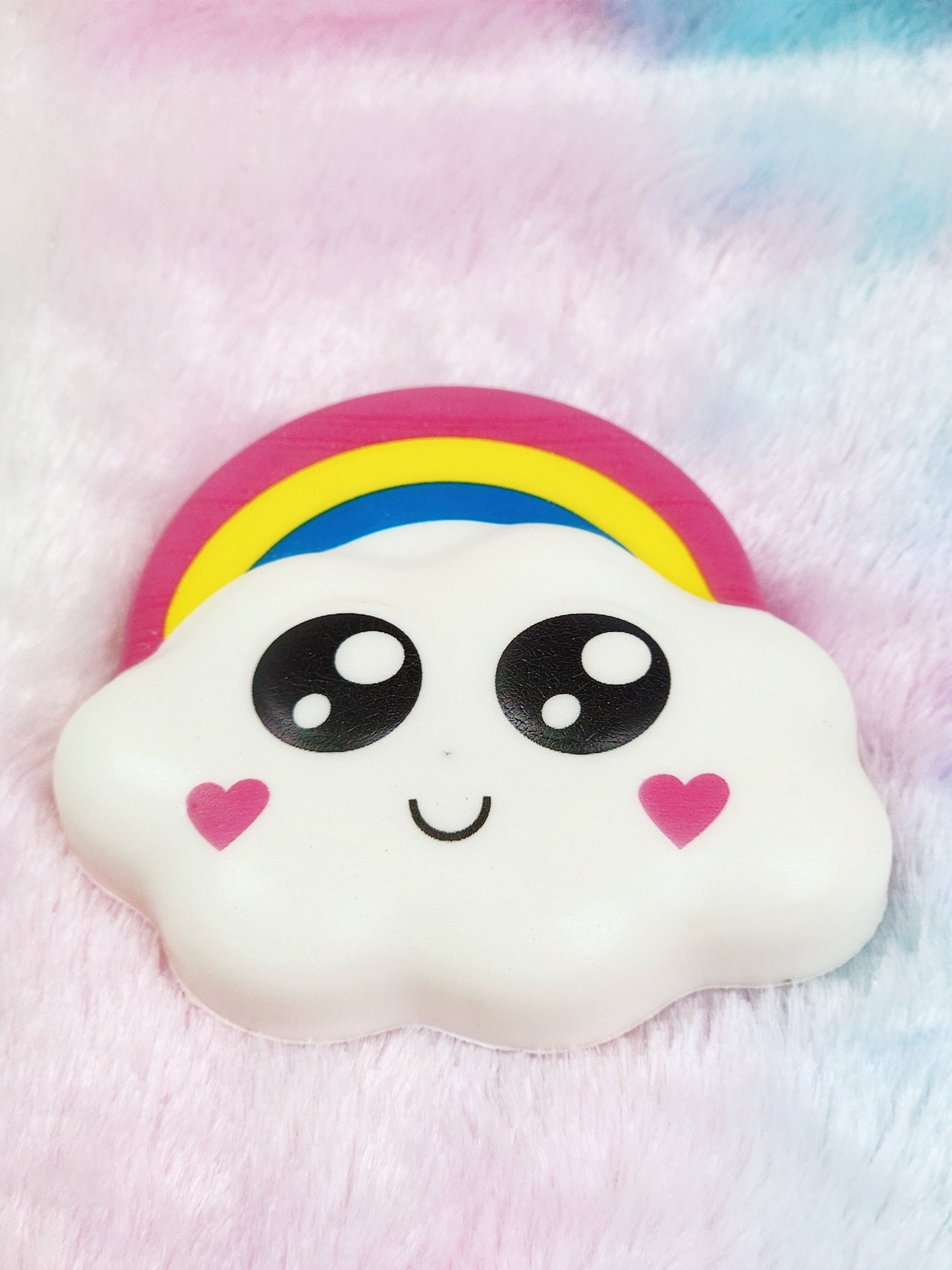 Jumbo Rainbow Cloud Squish Sticker Rainbow Gift Cloud Gift Squishy Cloud Sticker - Colorful Rainbow - Individual