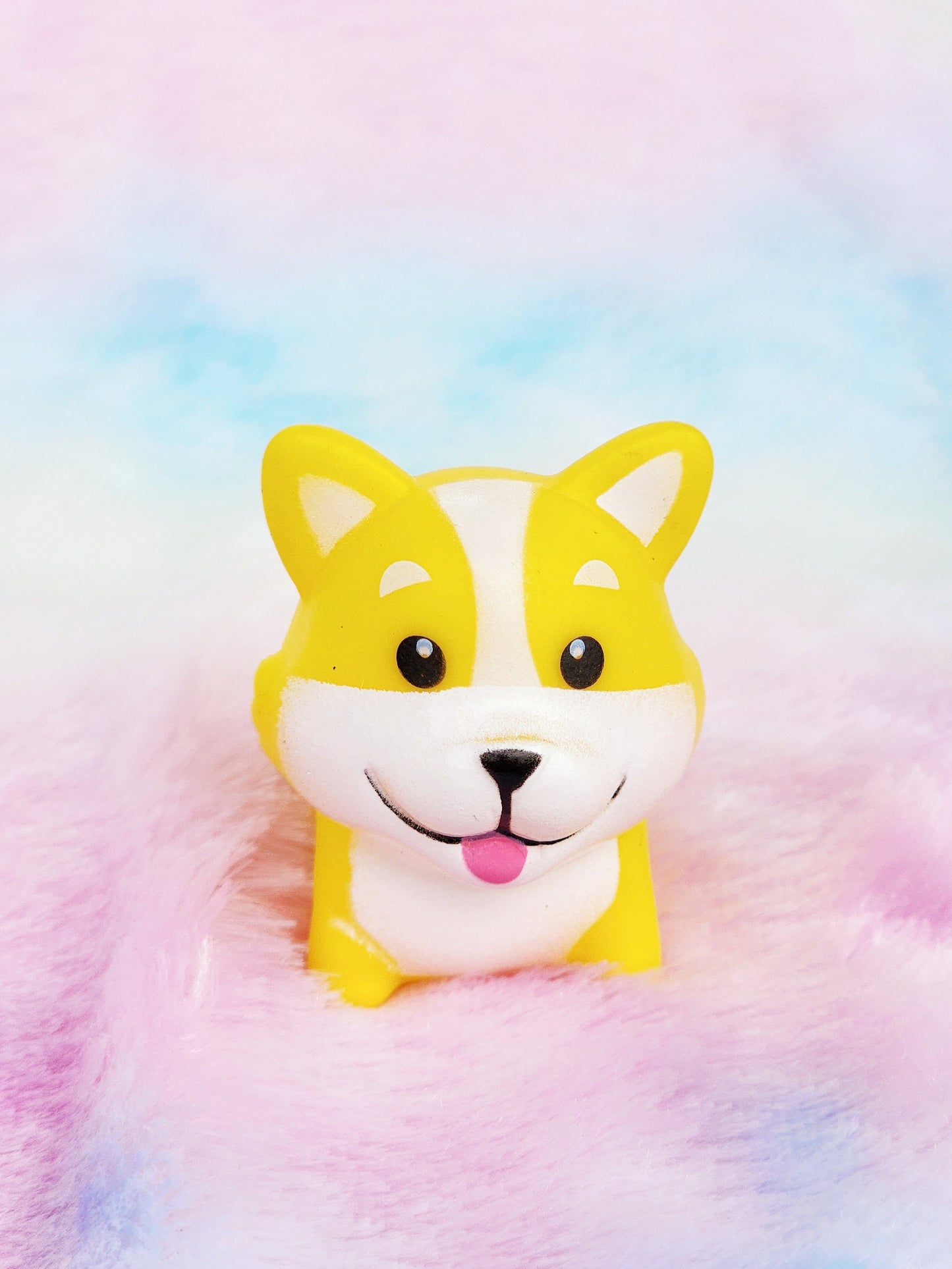 Corgi Dog Pet Animal Themed Yellow Rubber Figure Rubber Animal Animals Rubber Duck Ducks - Yellow Black White - Individual