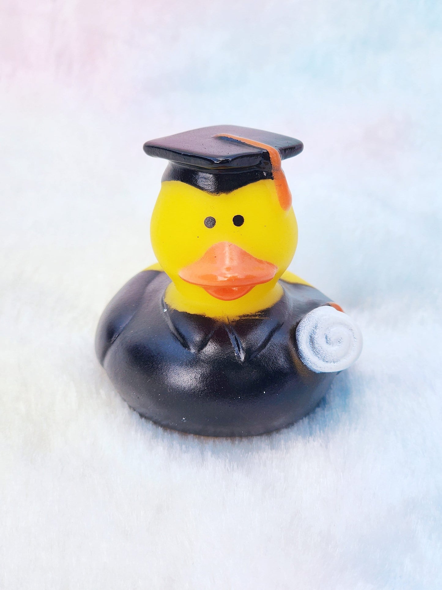 Graduation Rubber Duck | Cute Novelty Gift | Graduation Gift | Gift for Loved One | Office Desk Toy | Individual Item | Pack of 2